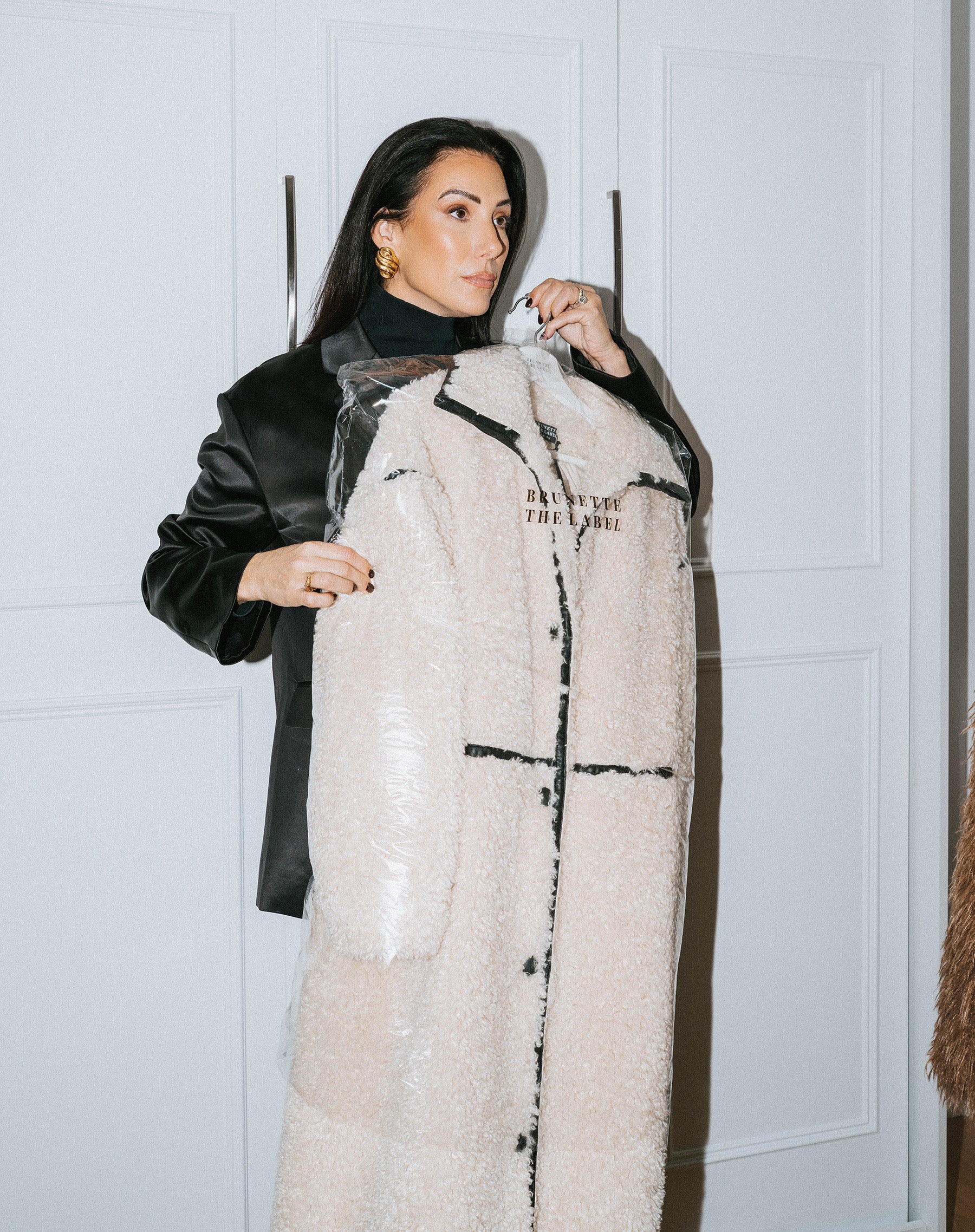 Etta Sherpa Jacket – BRUNETTE The Label