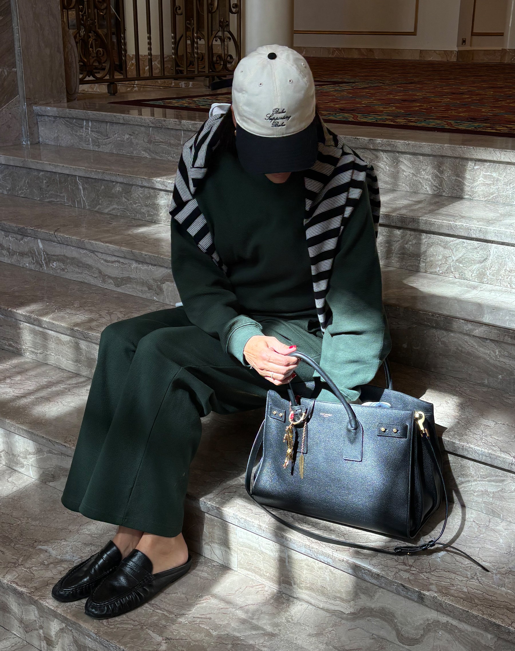 Waffle Wide Leg Pant