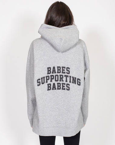 The "BABES SUPPORTING BABES" Big Sister Hoodie | Baby Pink & Hot Pink