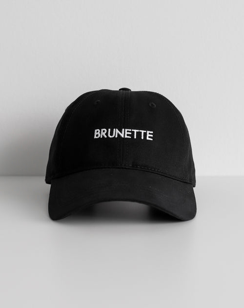 The "BRUNETTE" Baseball Cap | Washed Black