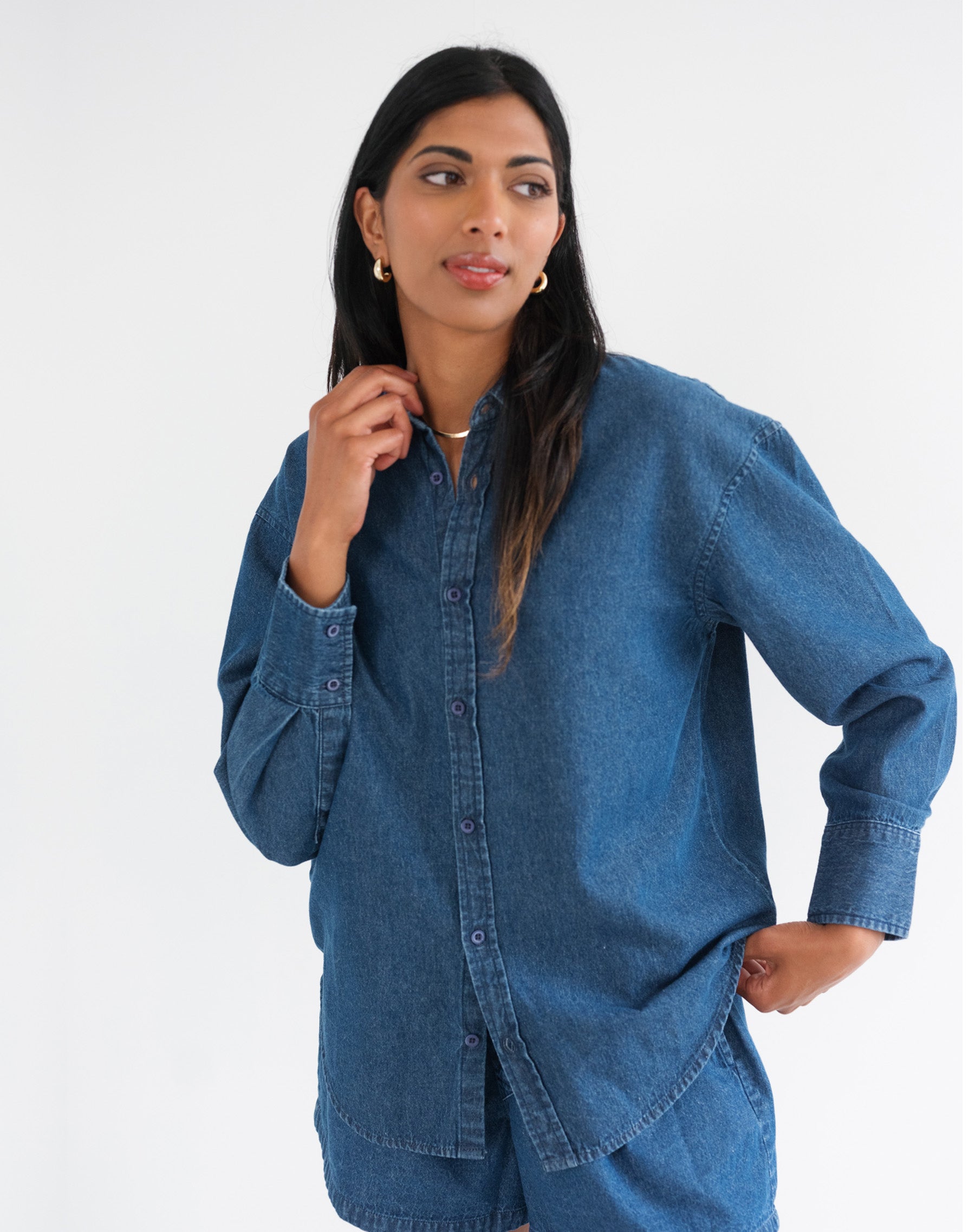 Denim Button Up Shirt