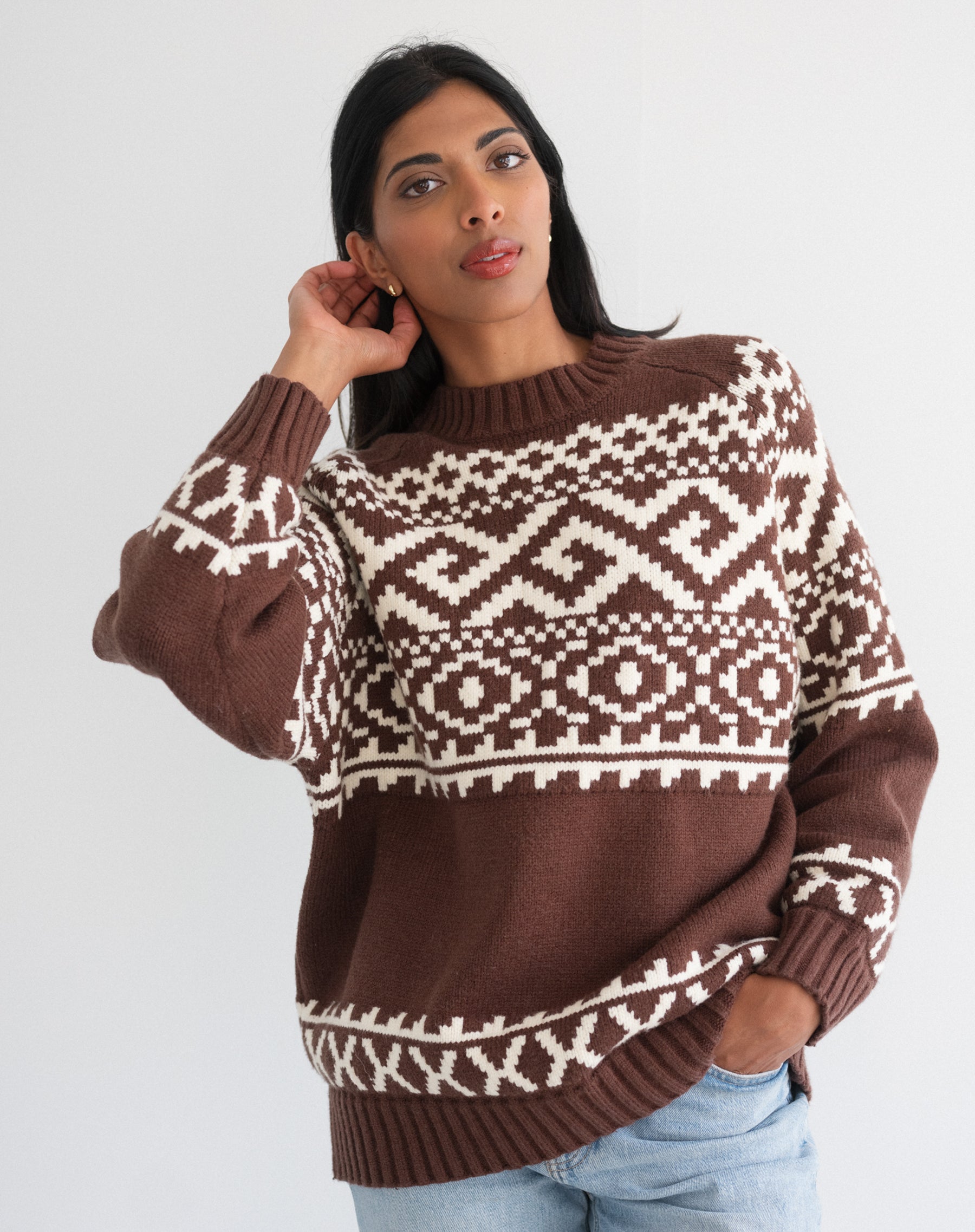 Fair Isle Knit Sweater