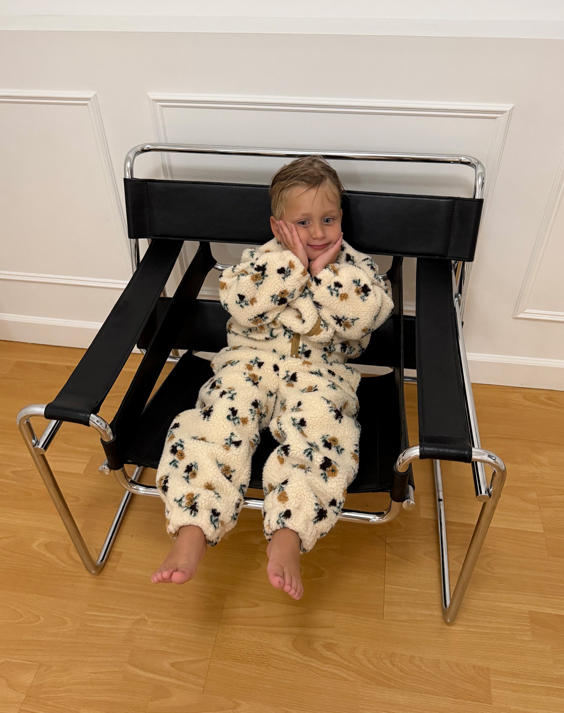 Kids Floral Sherpa Joggers