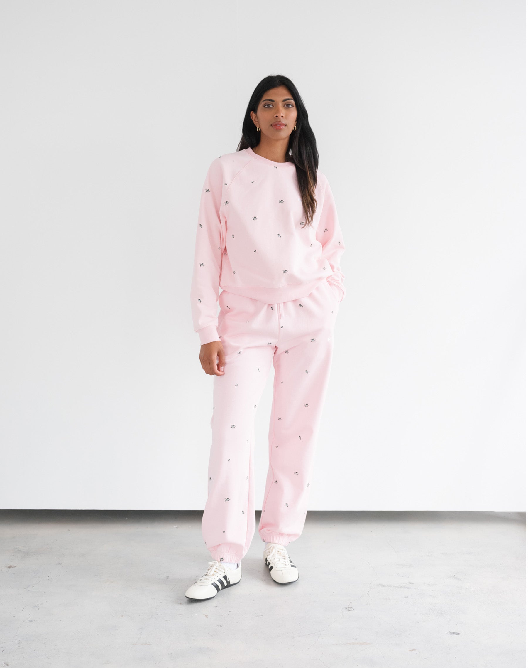 "Be Kind" All Over Floral Oversized Joggers