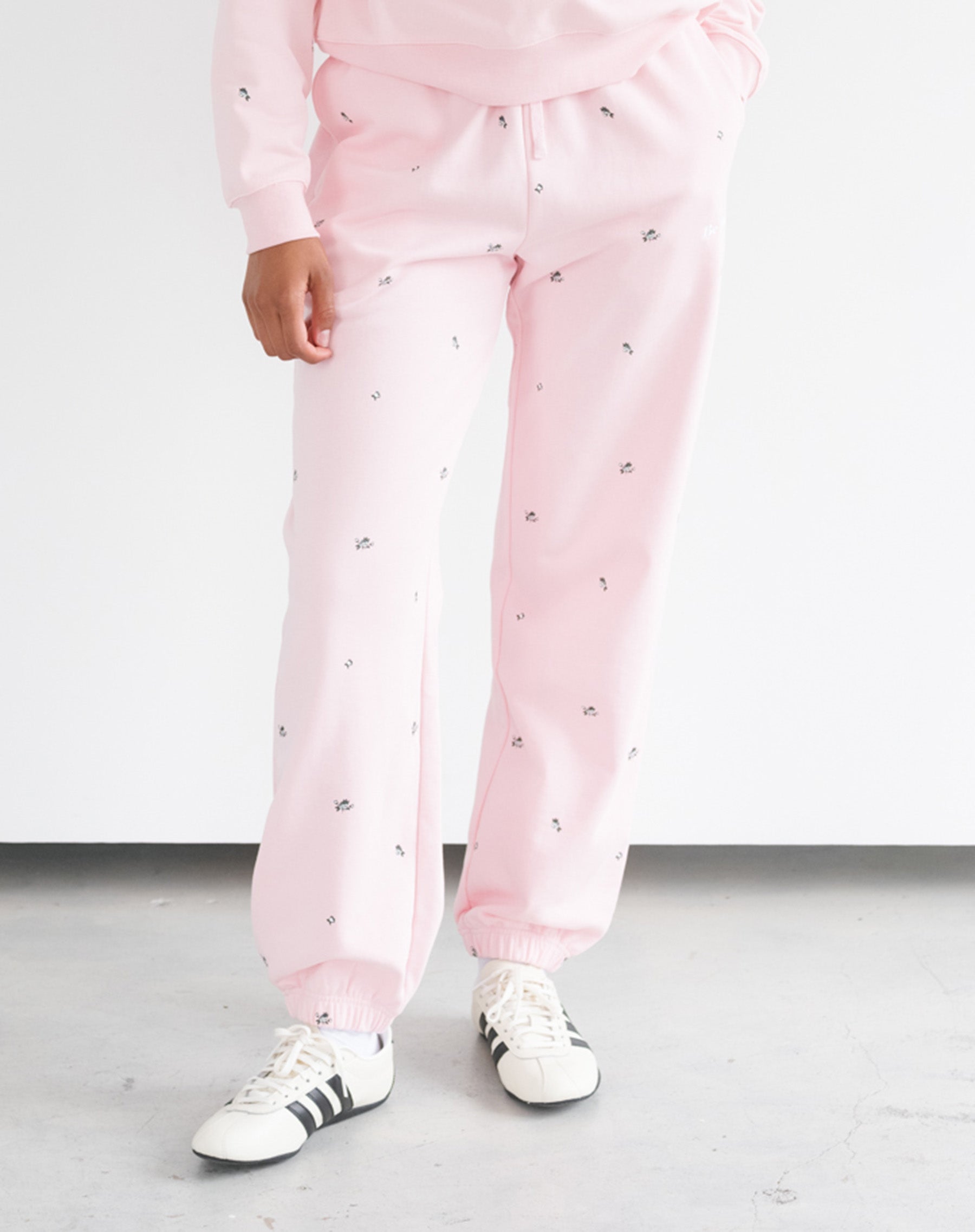 "Be Kind" All Over Floral Oversized Joggers