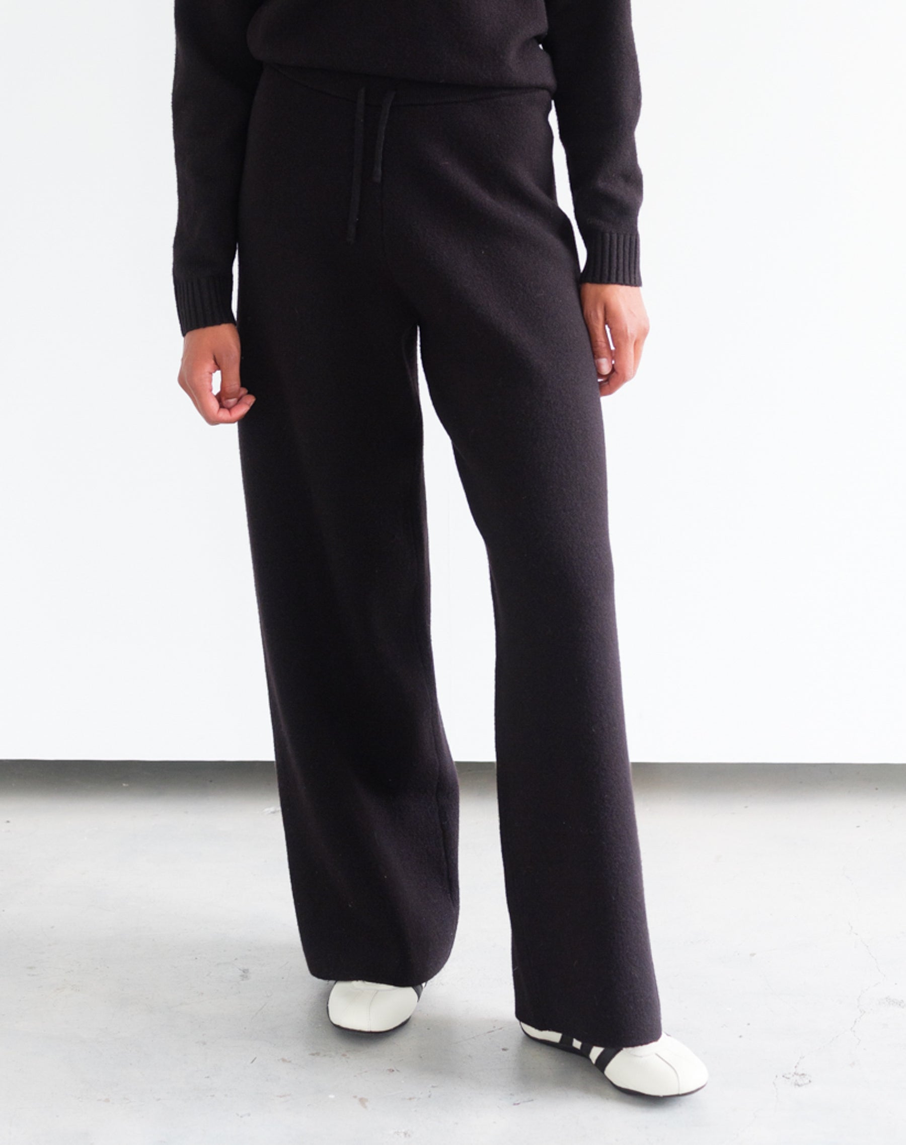 Knitted Wide Leg Pants