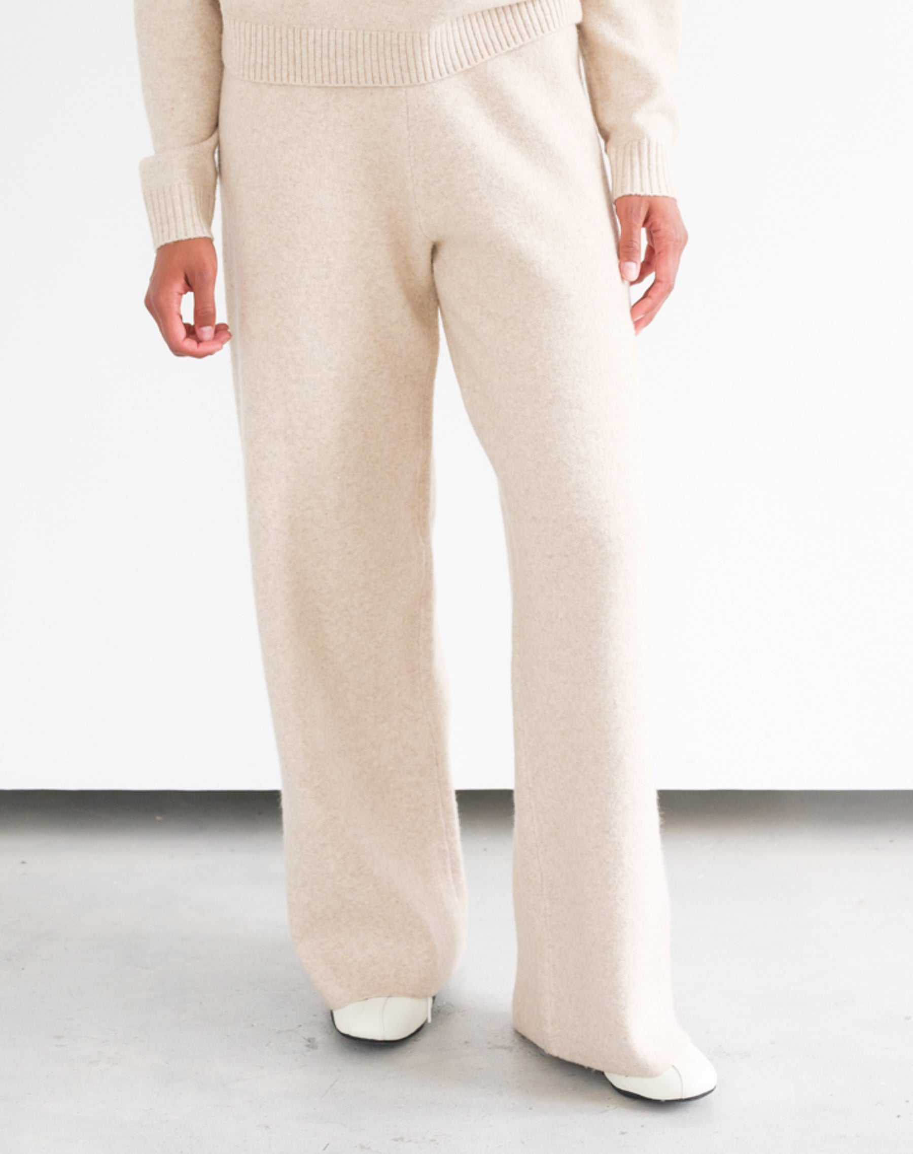 Knitted Wide Leg Pants