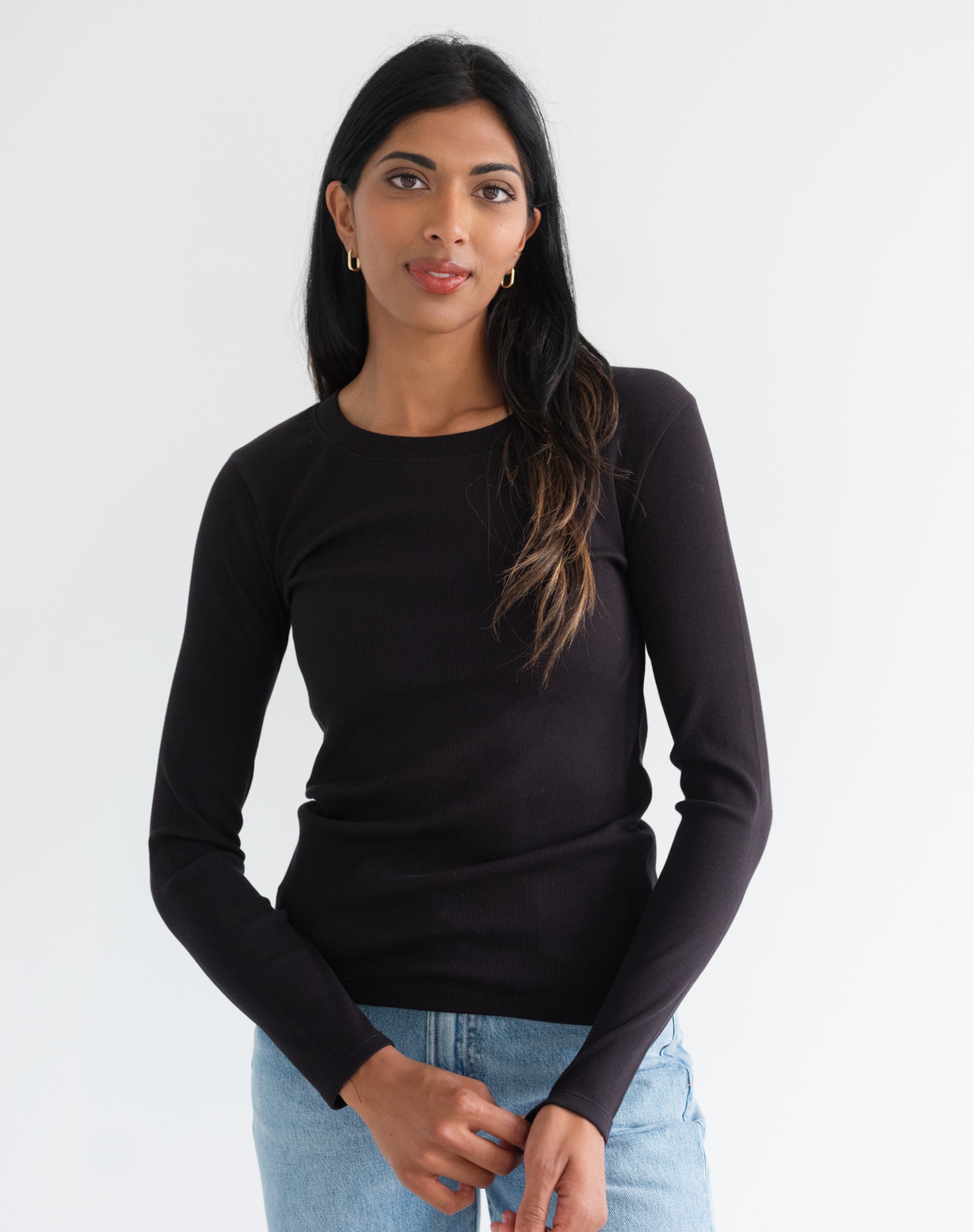 Ribbed Long Sleeve Shirt