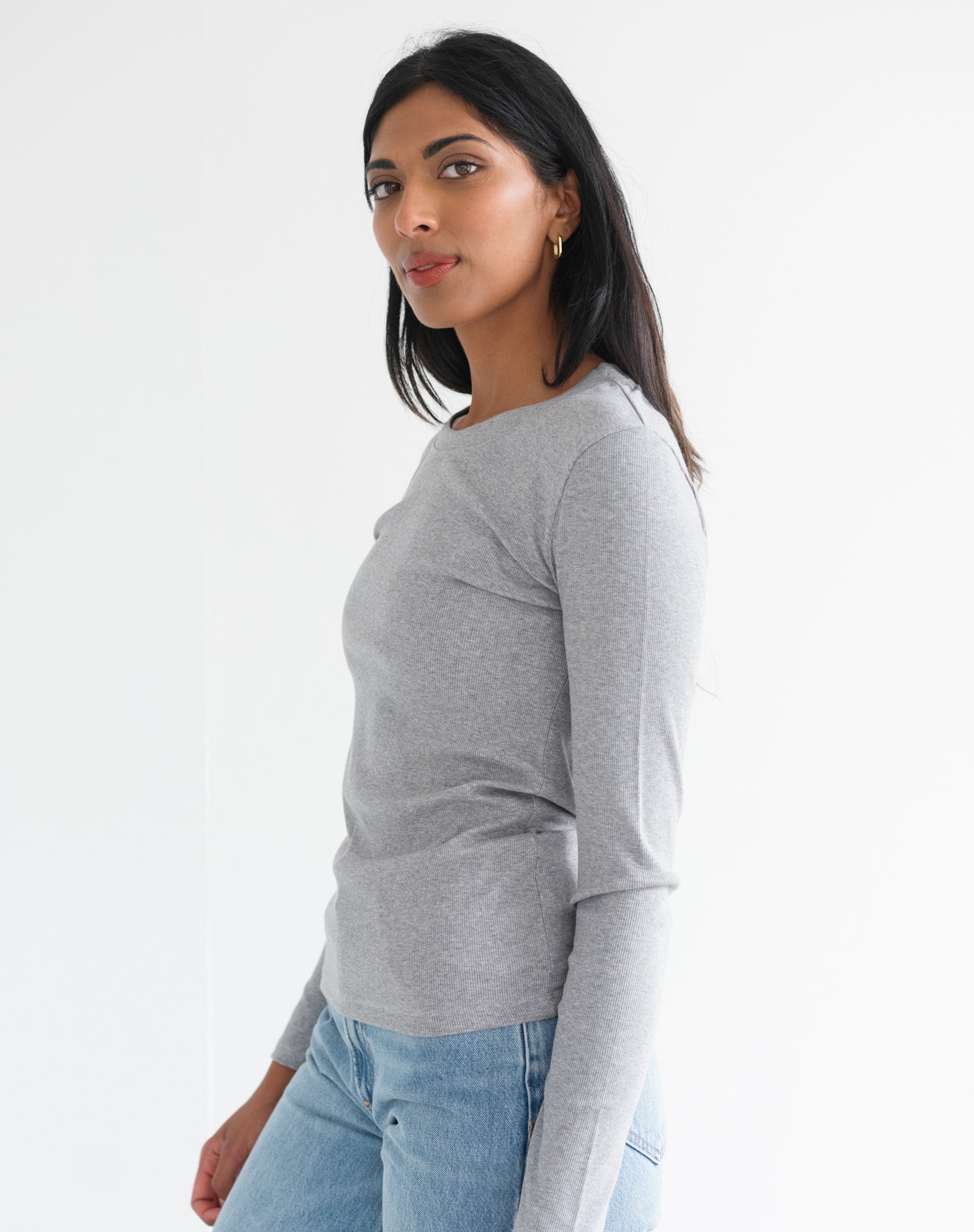 Ribbed Long Sleeve Shirt