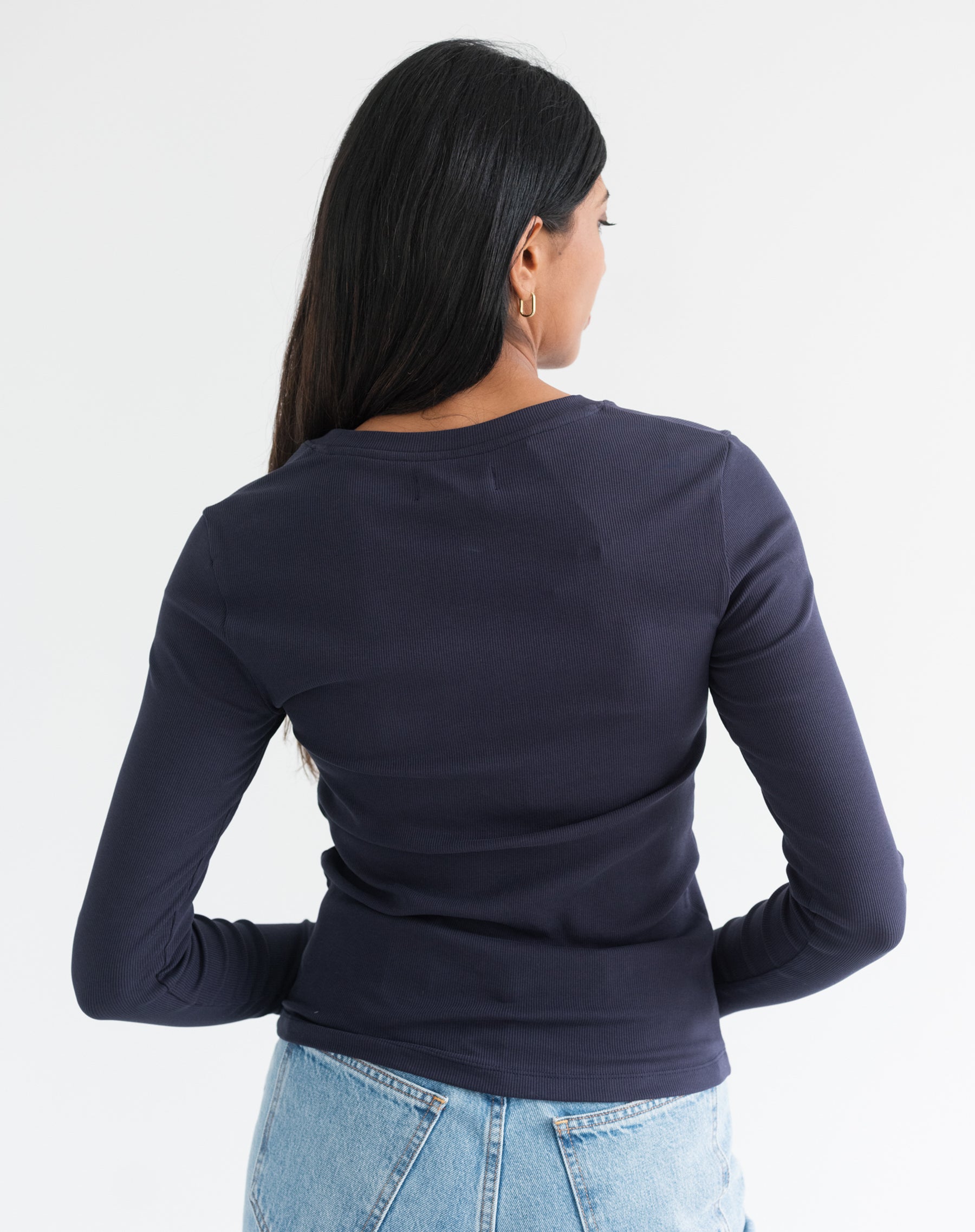 Ribbed Long Sleeve Shirt