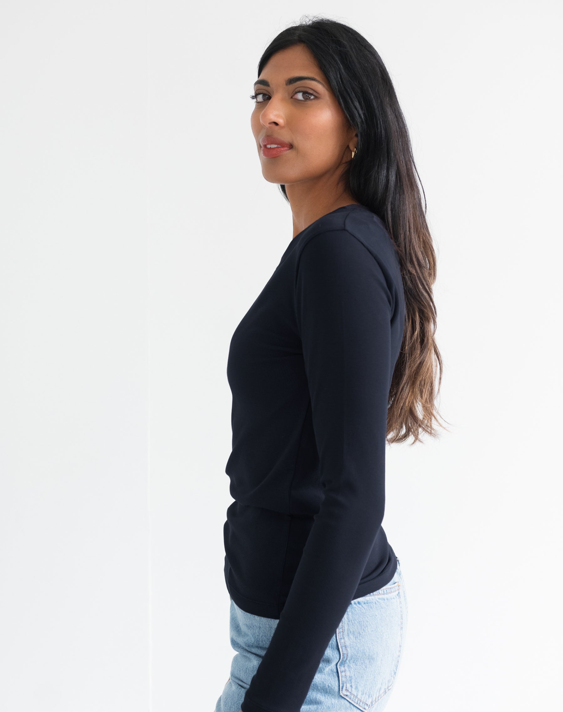 Ribbed Long Sleeve Shirt
