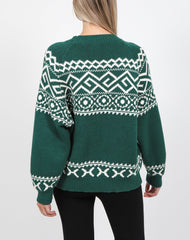 The Fair Isle Knit Sweater | Emerald