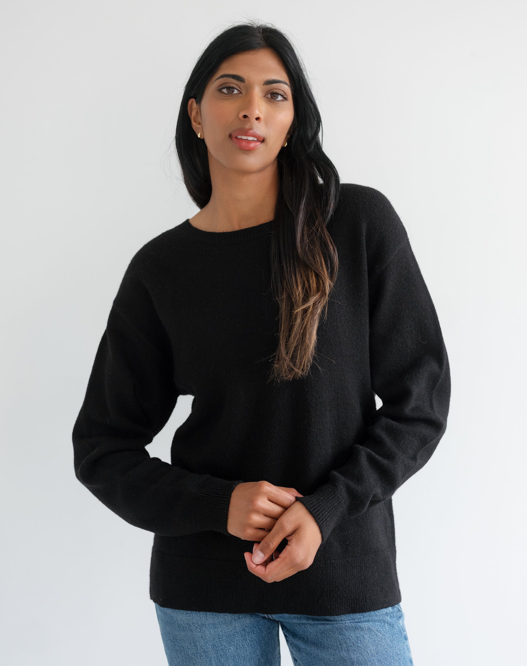 Oversized Knit Crew