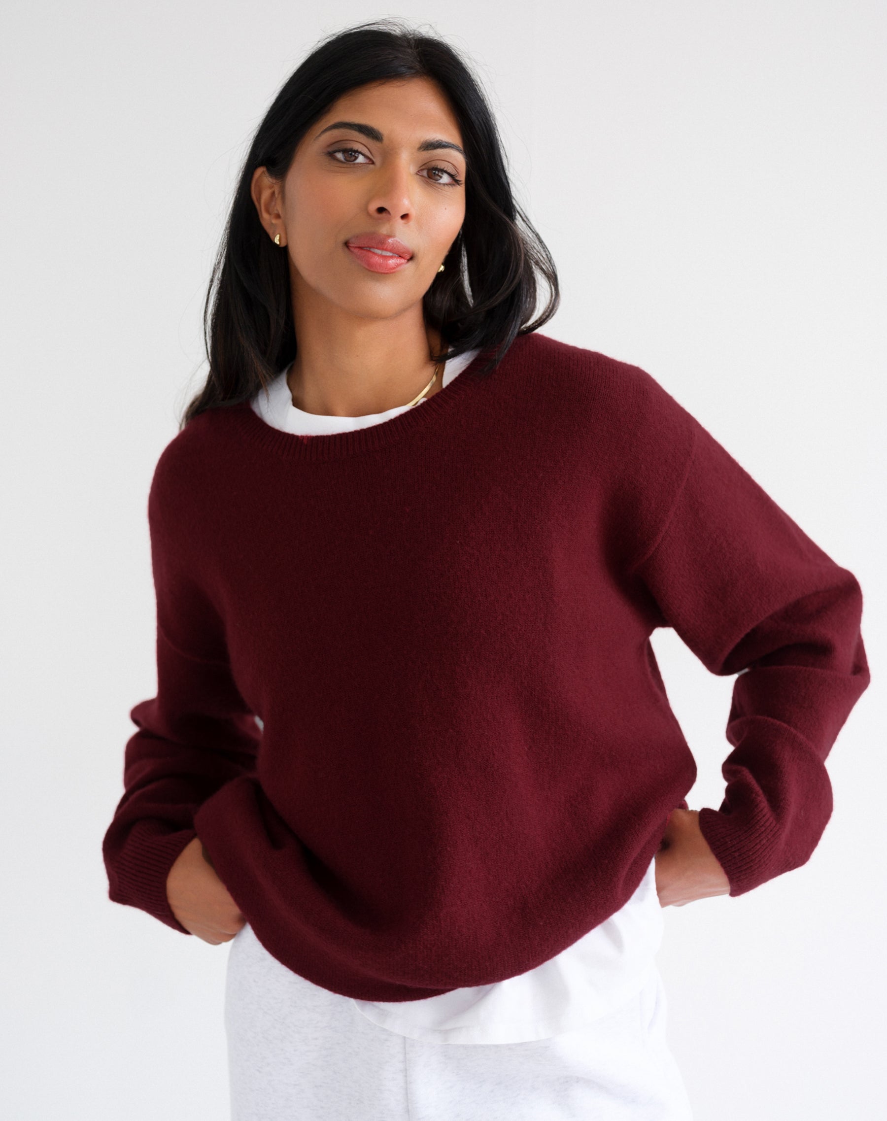 Oversized Knit Crew