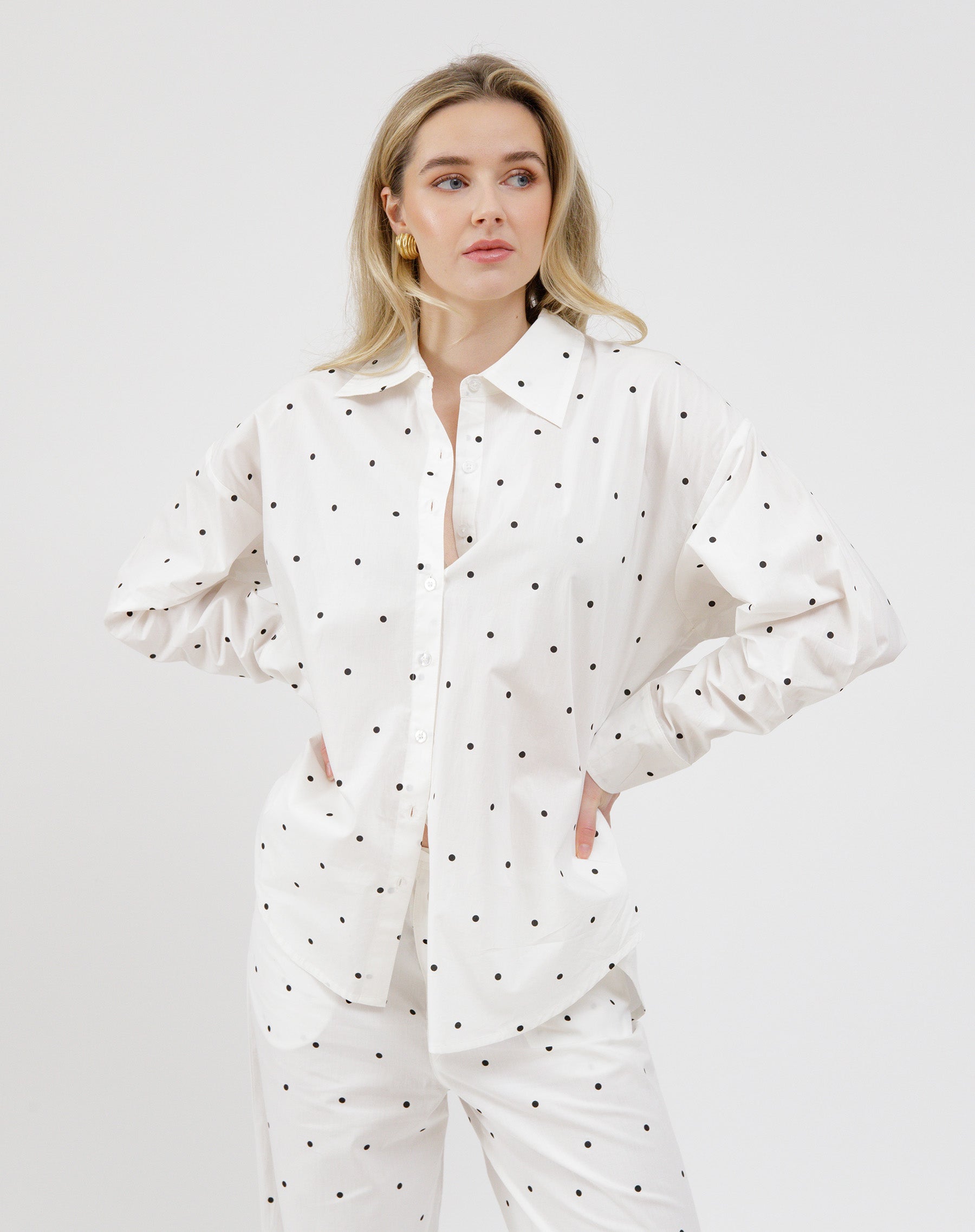 Poplin Button Up Shirt