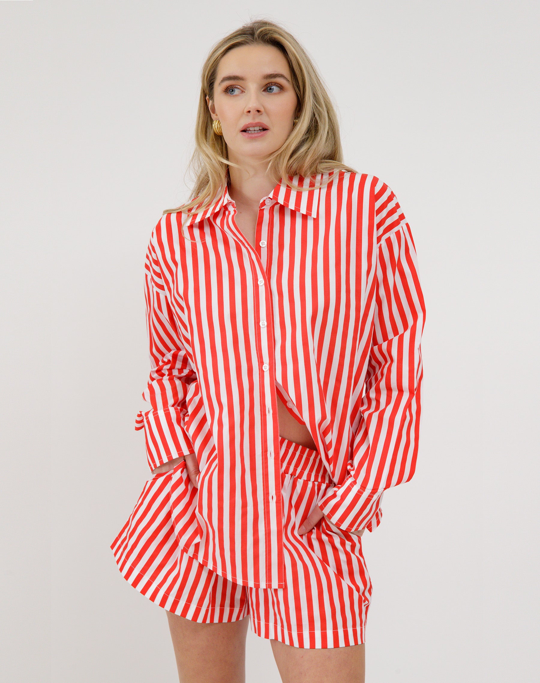 Poplin Button Up Shirt