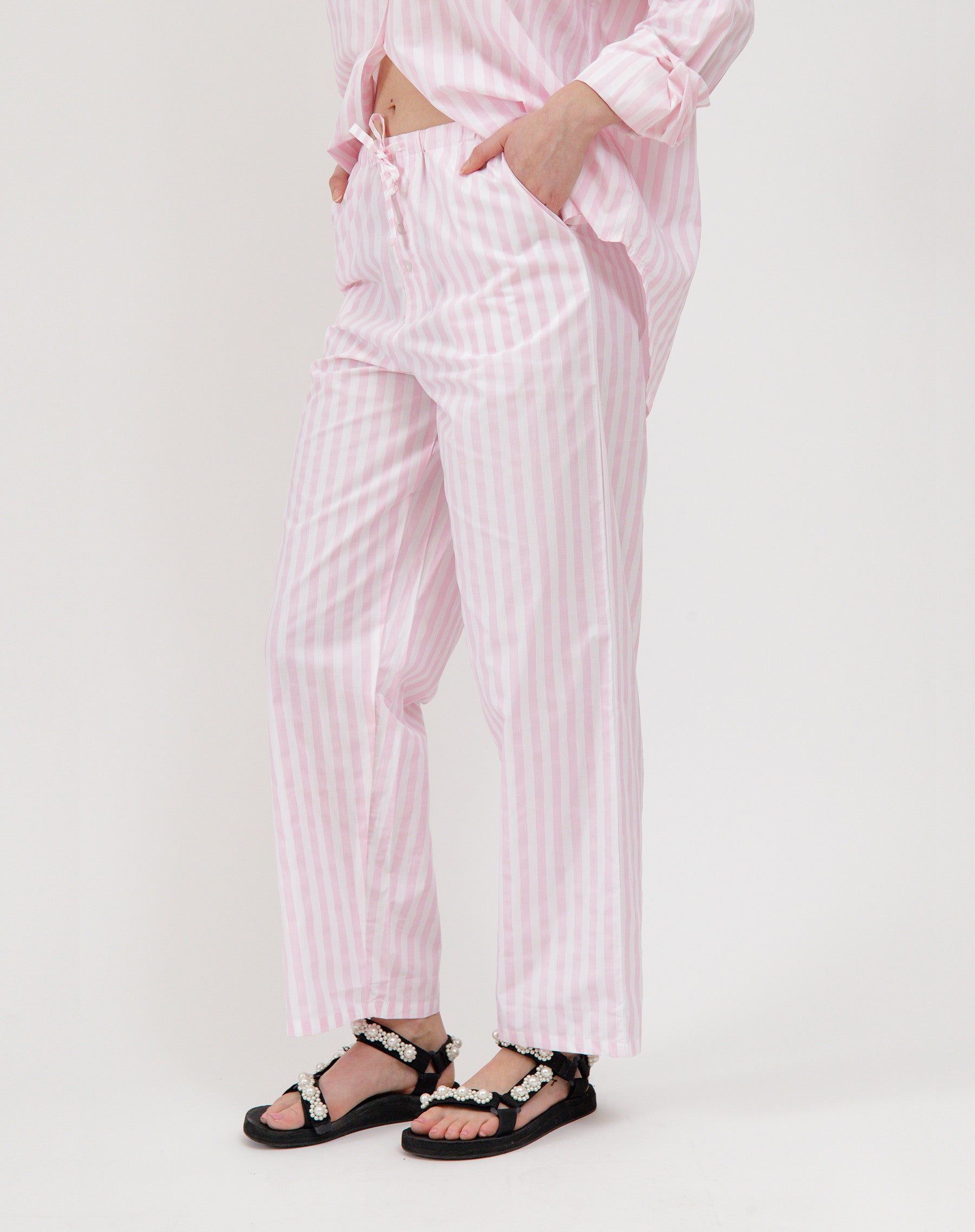 Poplin Drawstring Pants