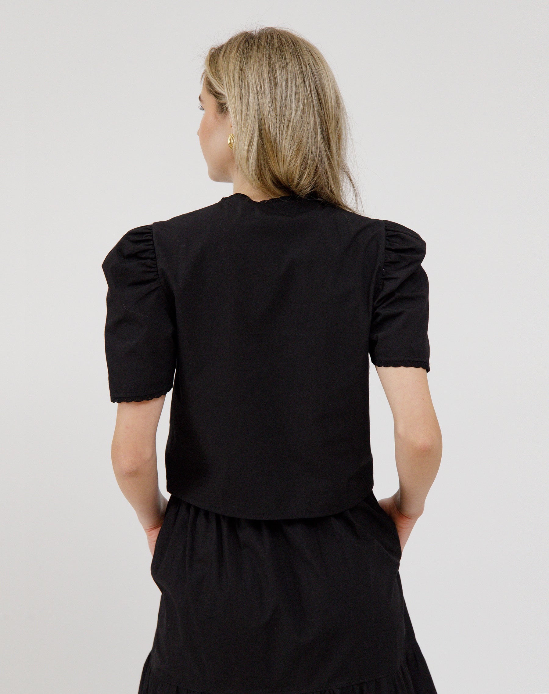 Poplin Tie Up Top