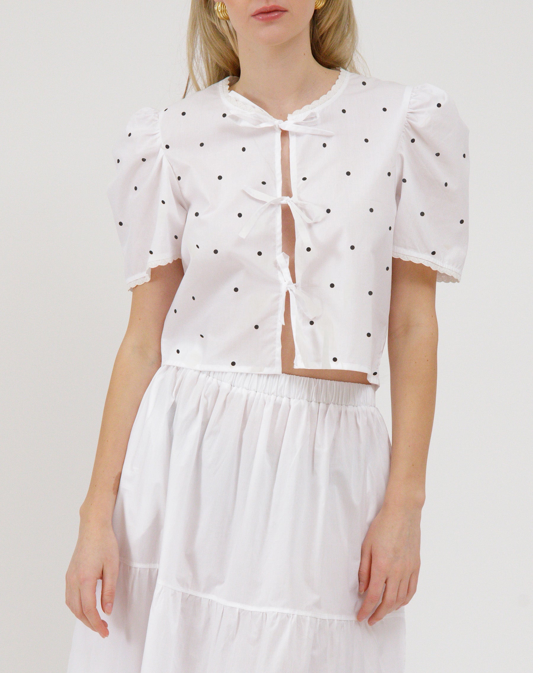 Poplin Tie Up Top