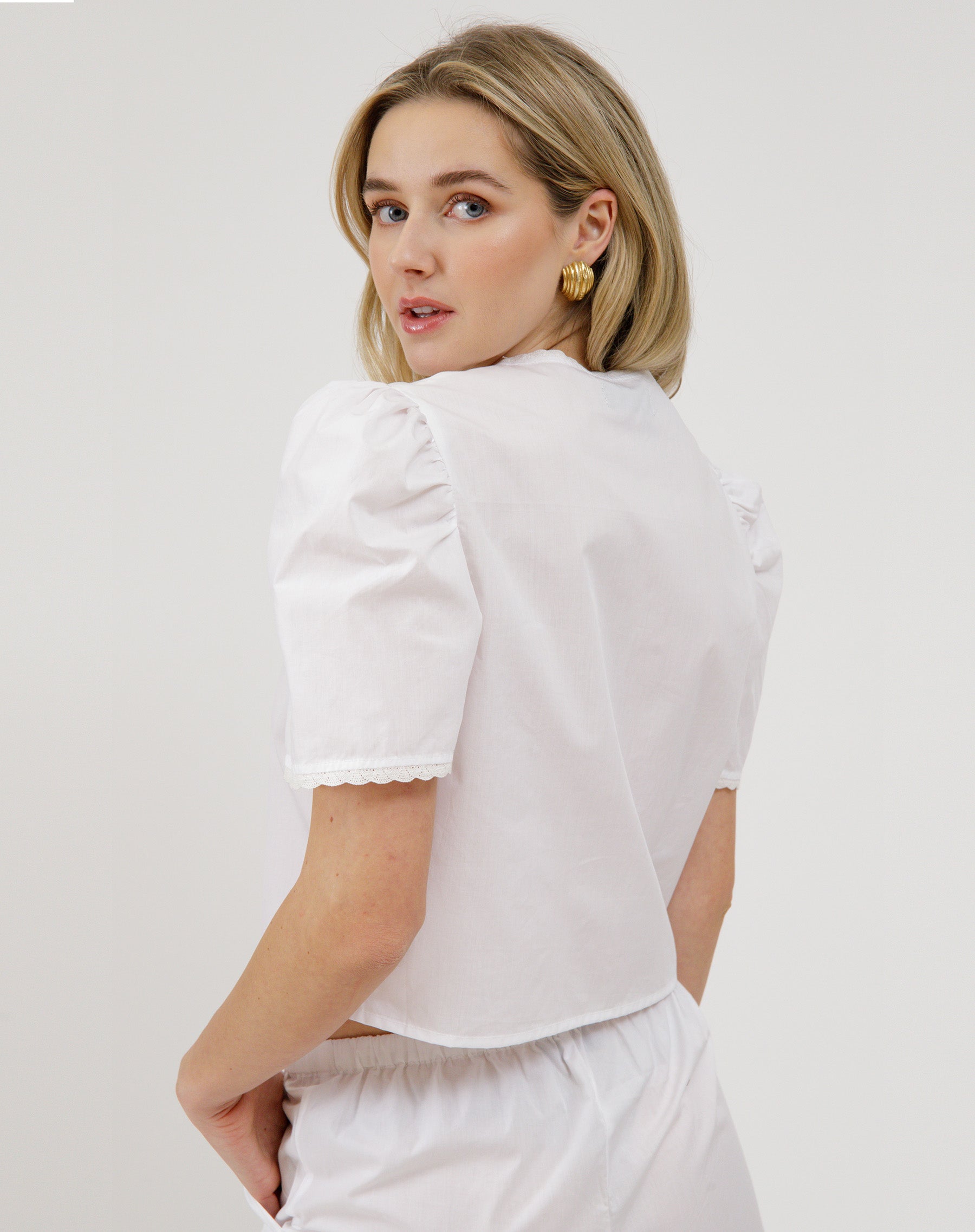 Poplin Tie Up Top