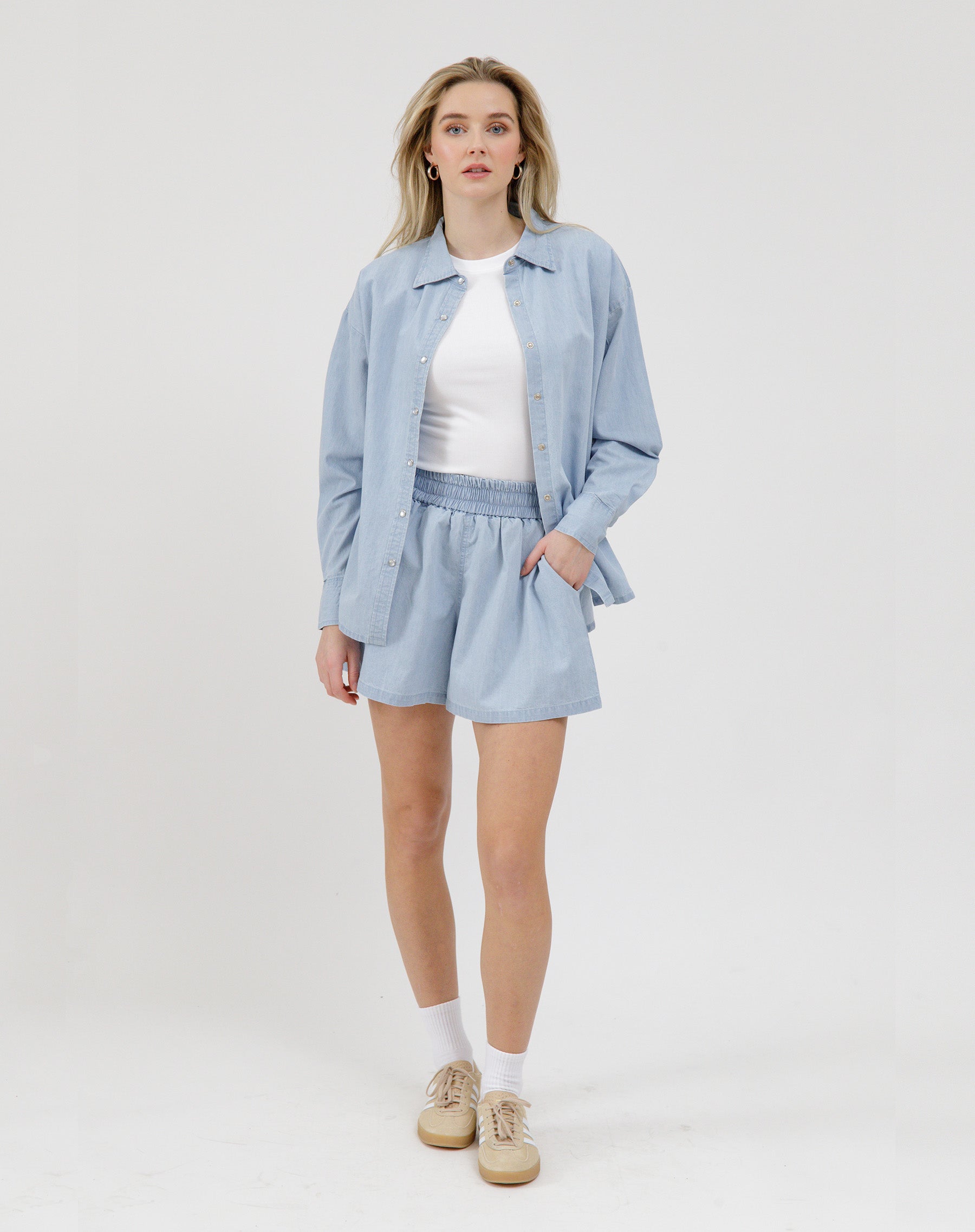 Chambray Button Up Shirt