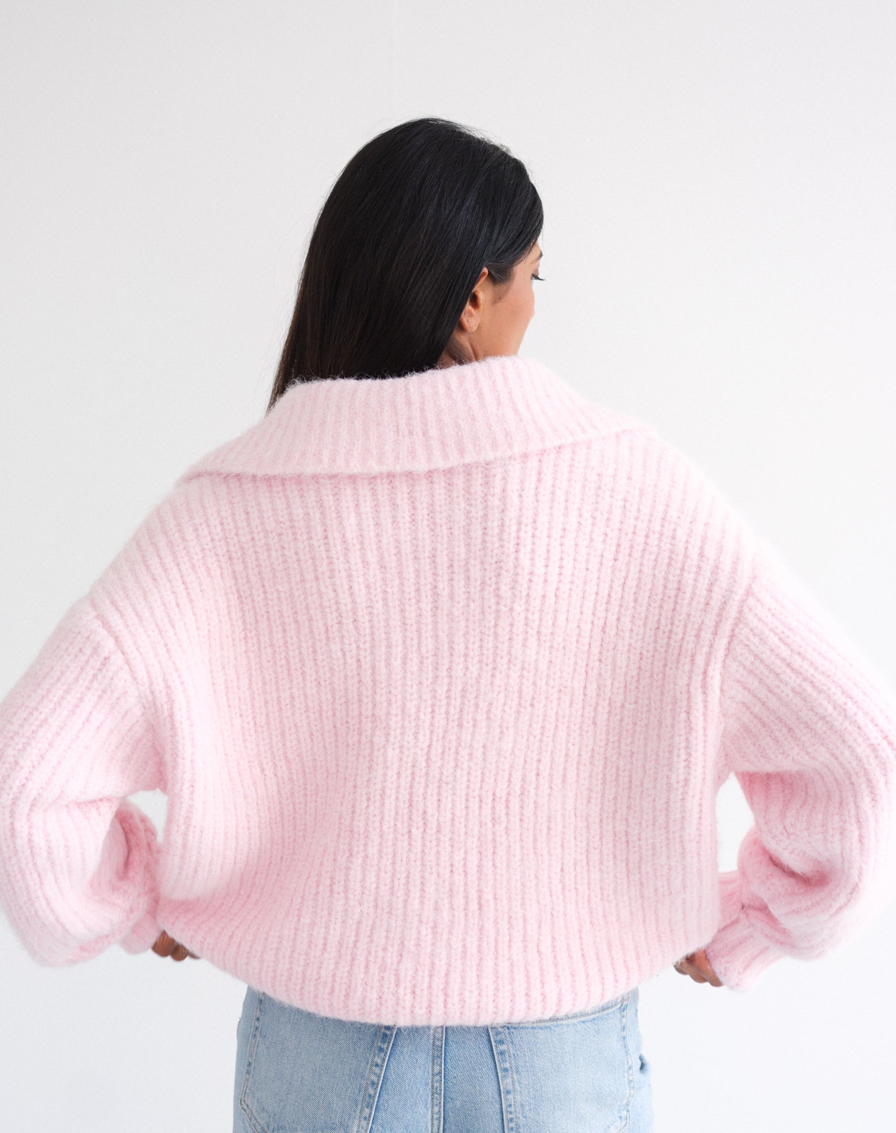 Trucker Half Zip Sweater