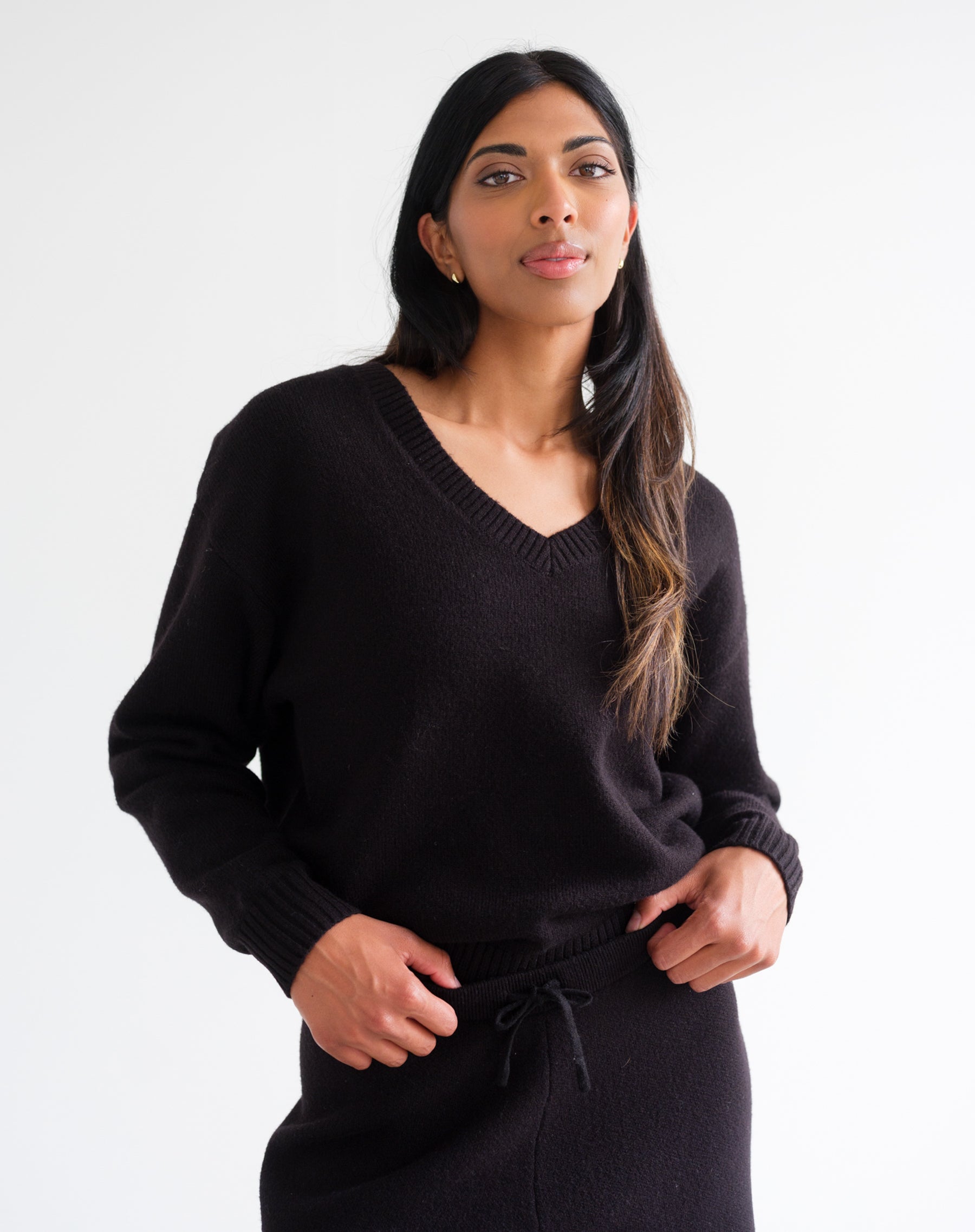 V-Neck Boxy Sweater
