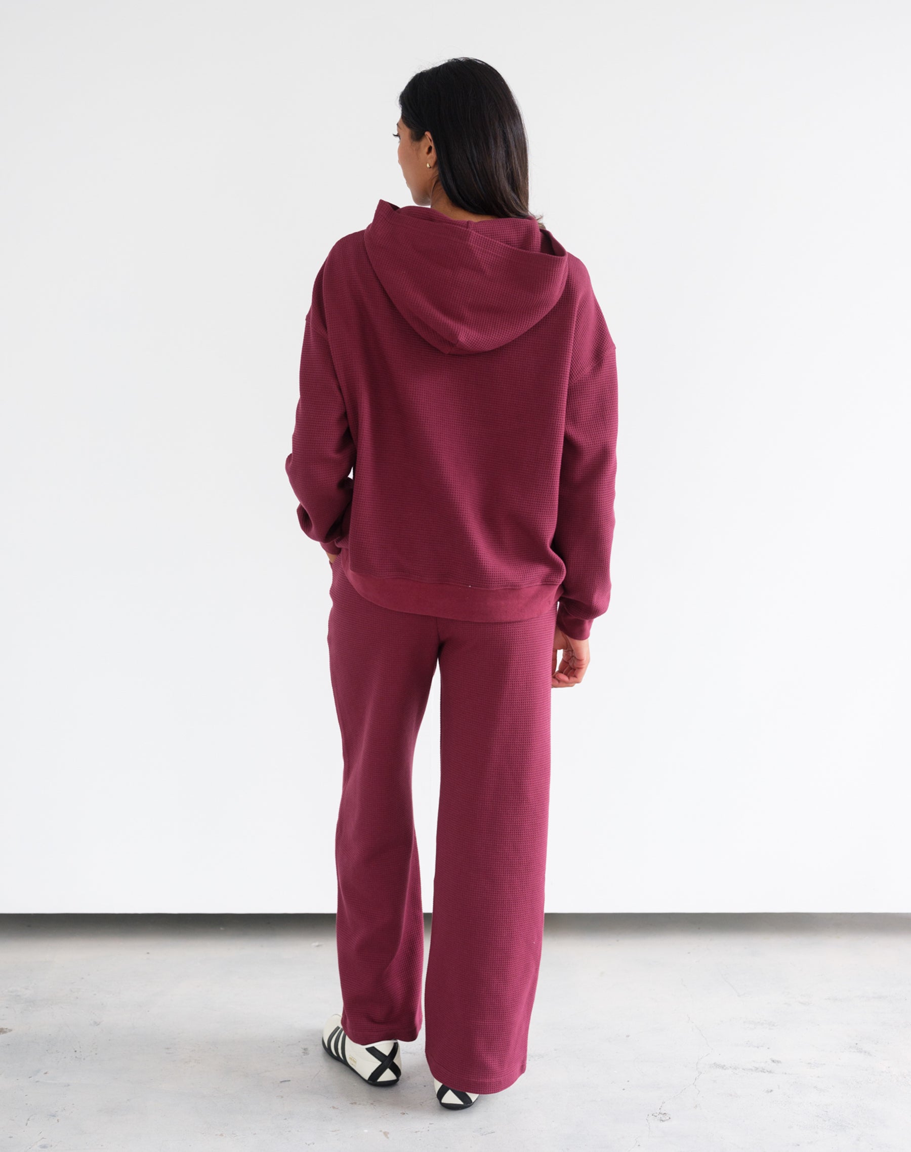 Waffle Full Zip Hoodie