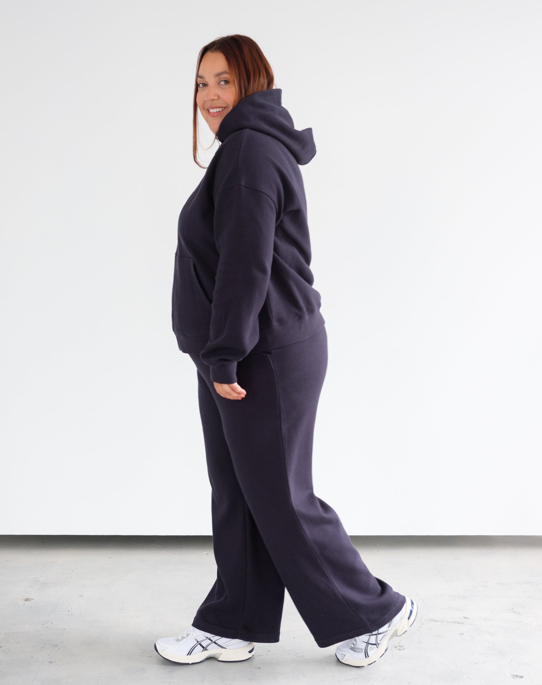 Waffle Full Zip Hoodie