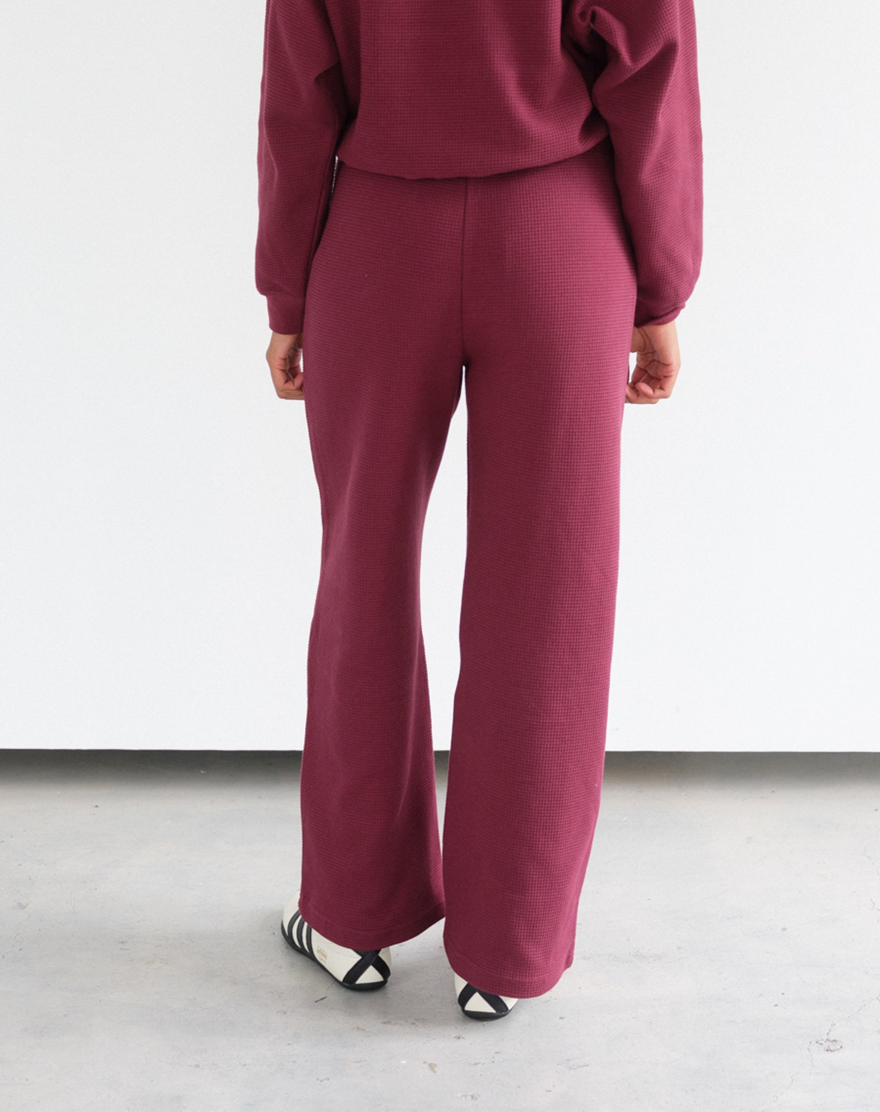 Waffle Wide Leg Pant