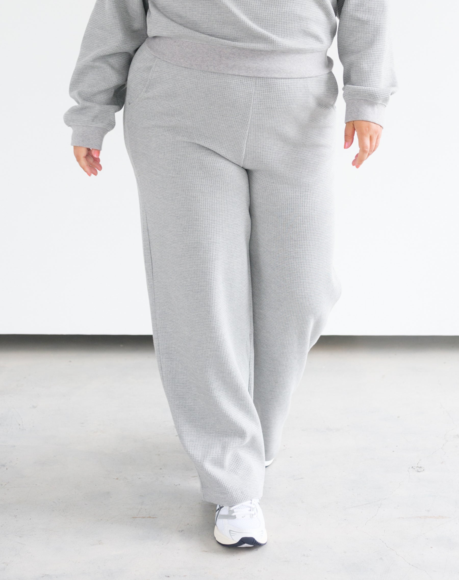 Waffle Wide Leg Pant