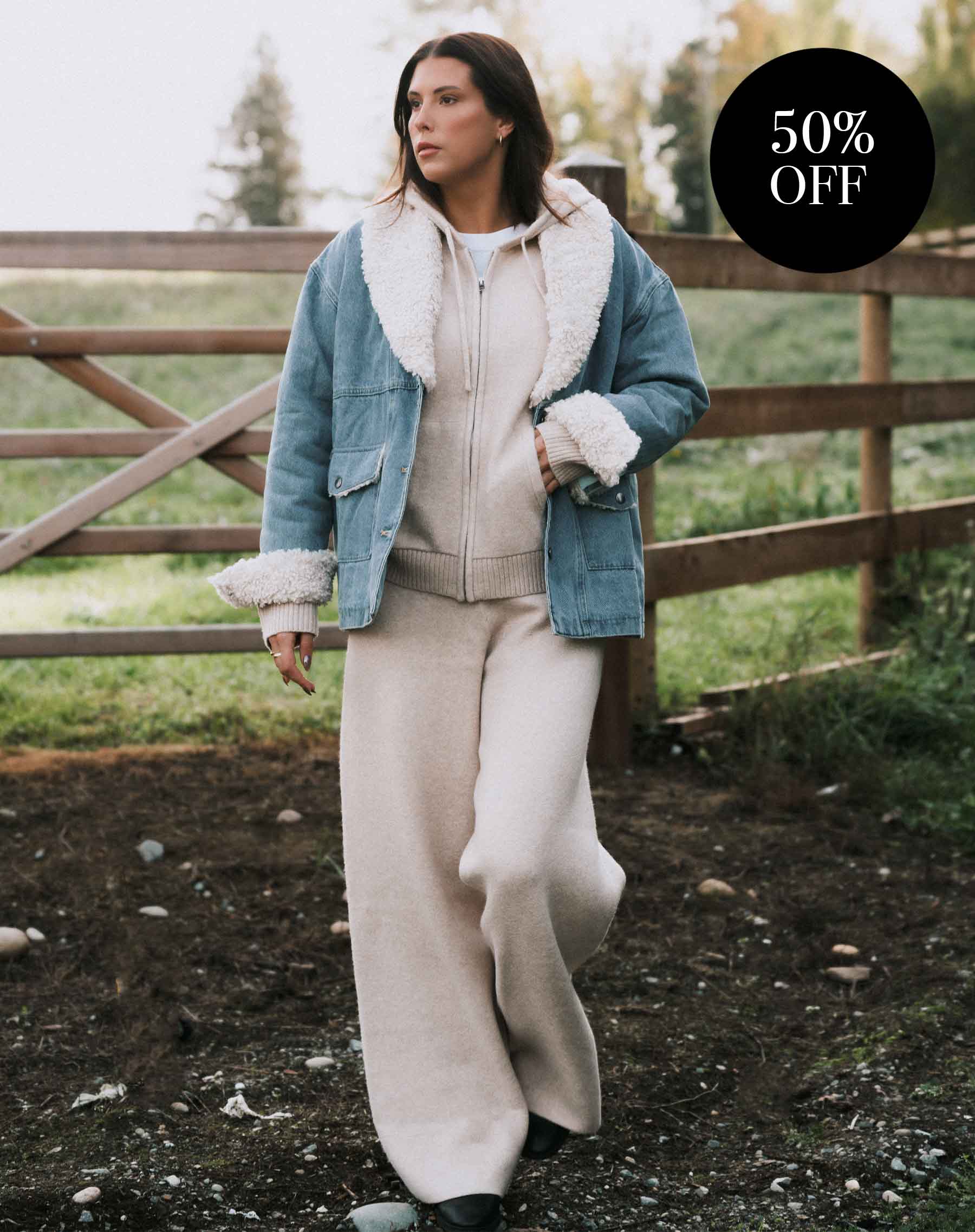 Knitted Wide Leg Pants