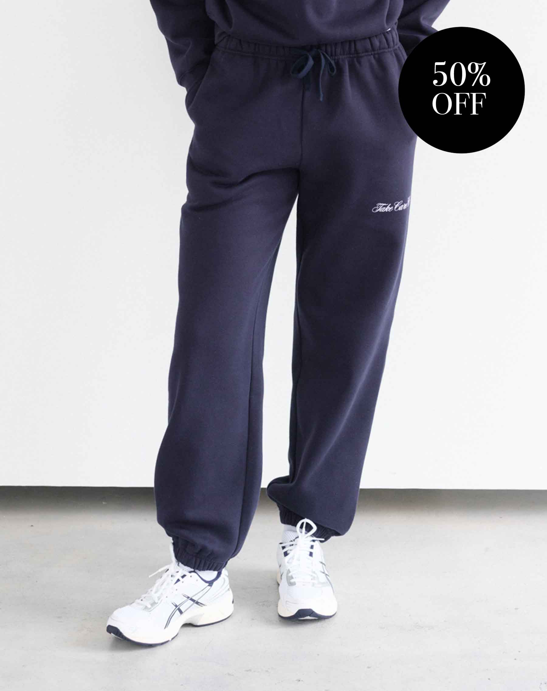 "Take Care Club" Oversized Joggers