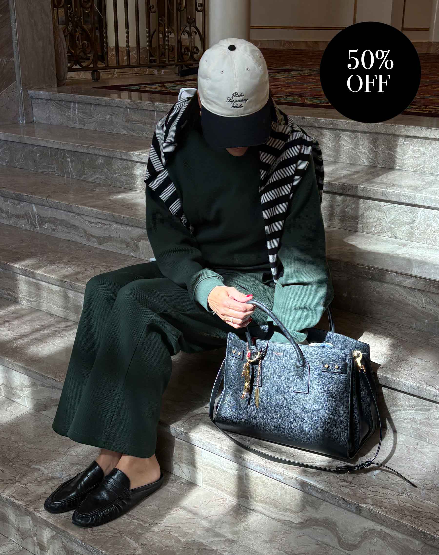 Waffle Wide Leg Pant