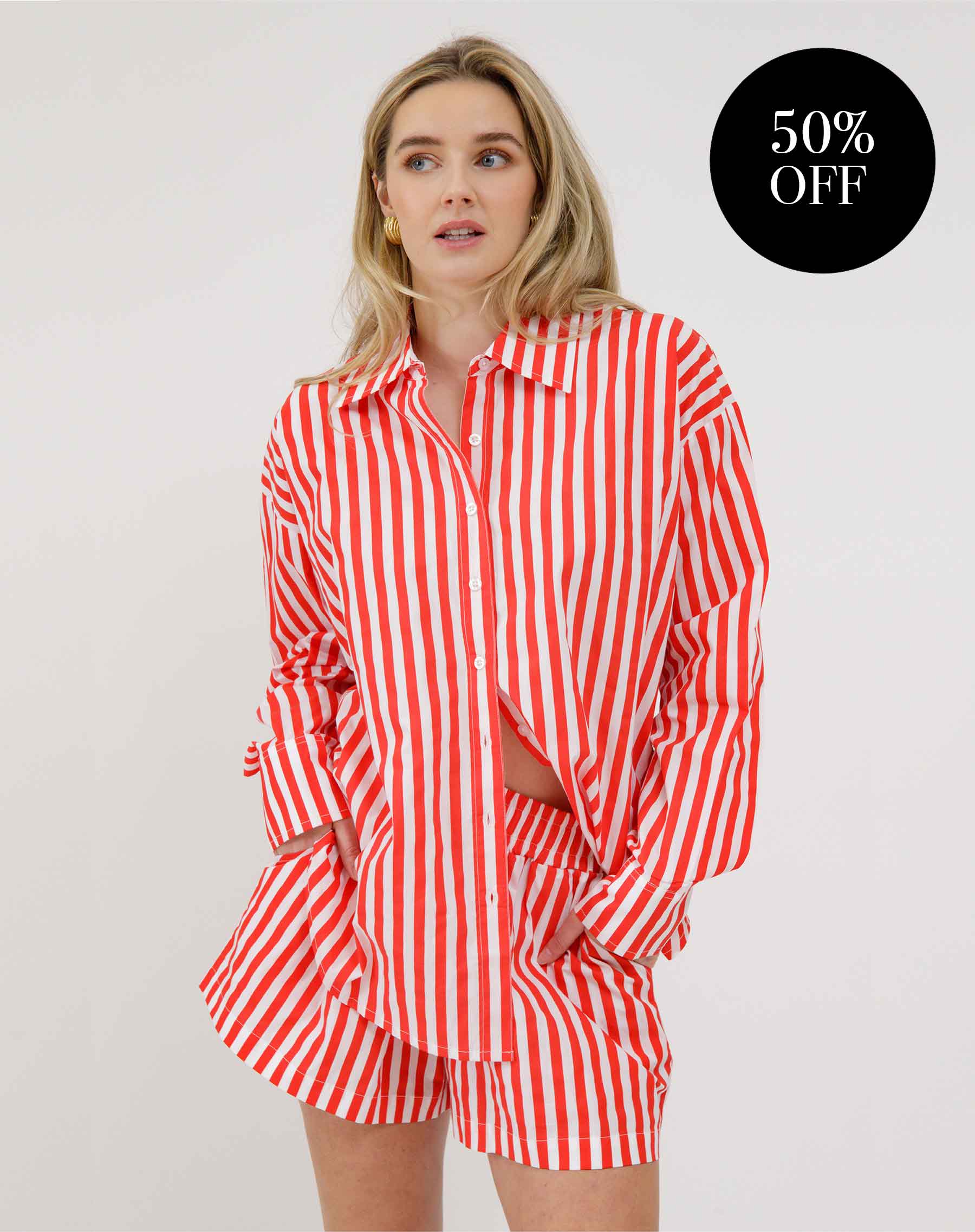 Poplin Button Up Shirt