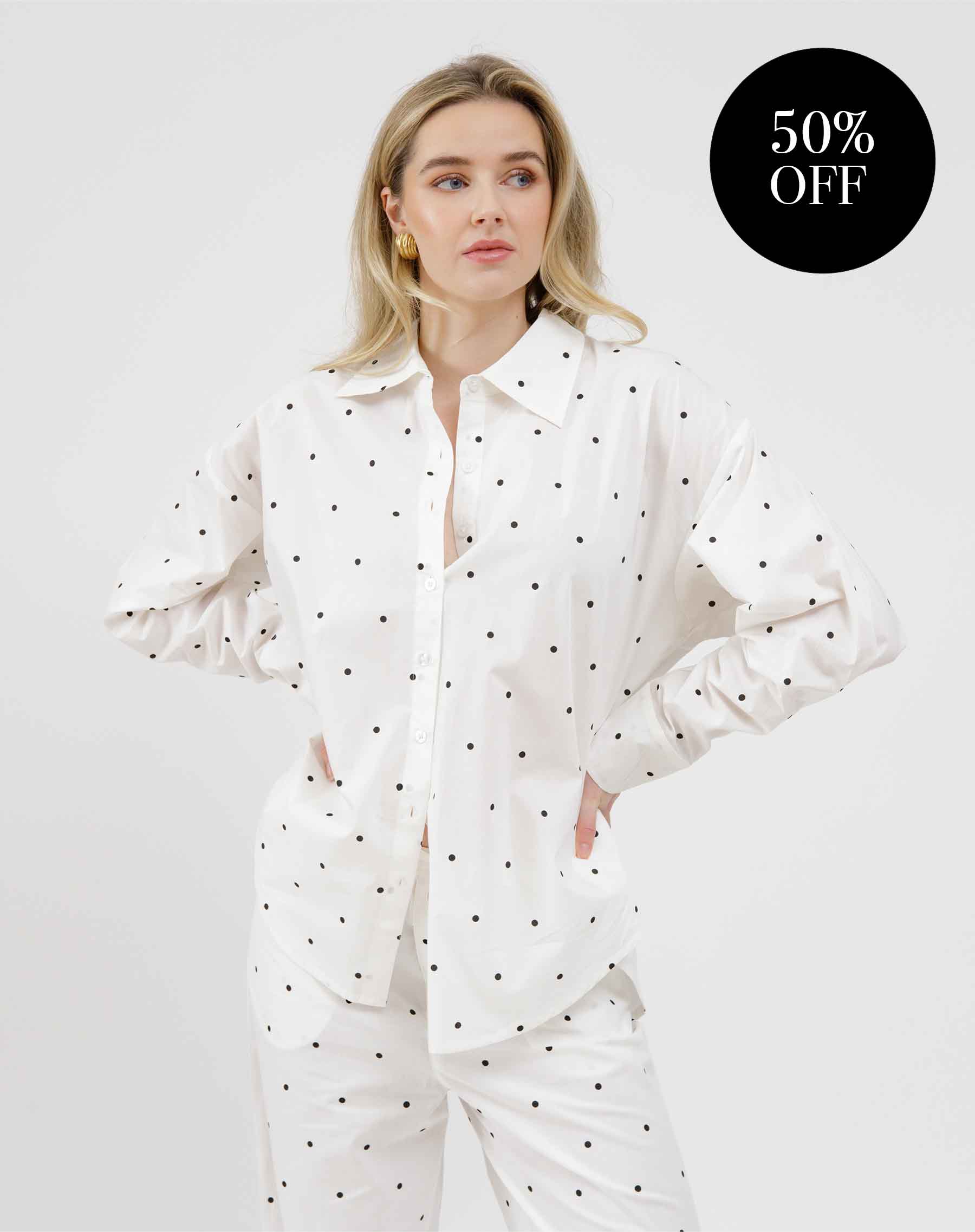 Poplin Button Up Shirt