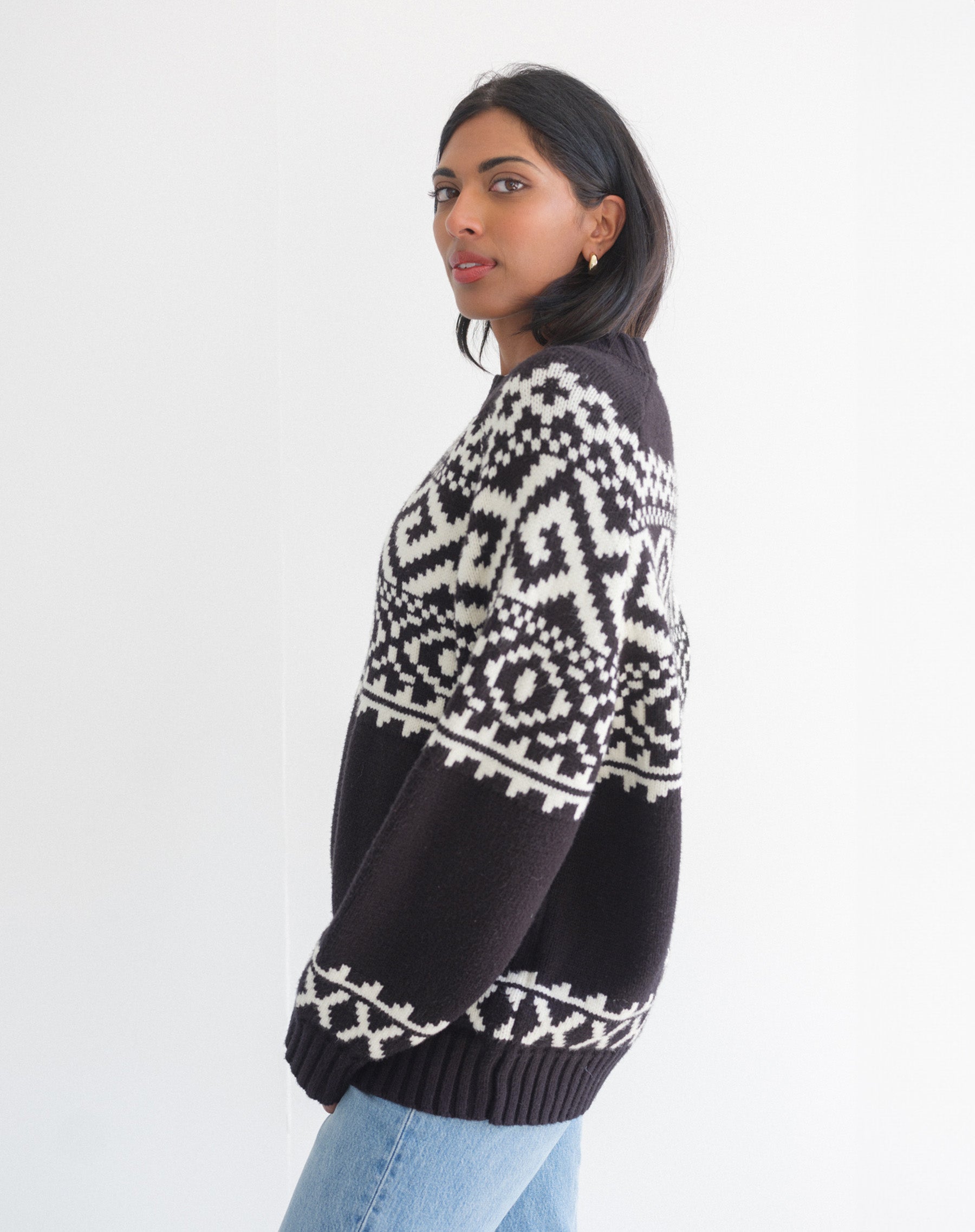 Fair Isle Knit Sweater