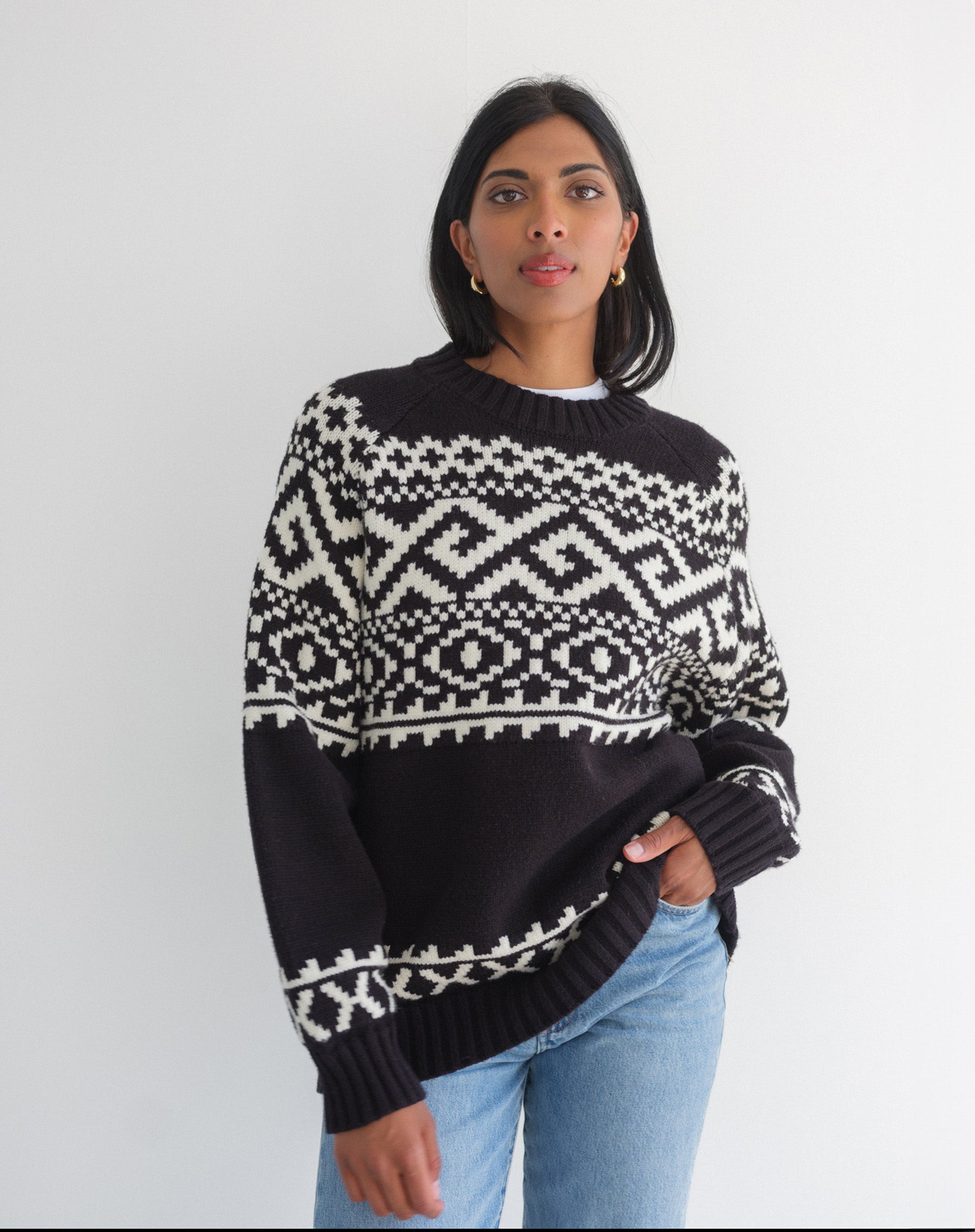 Fair Isle Knit Sweater