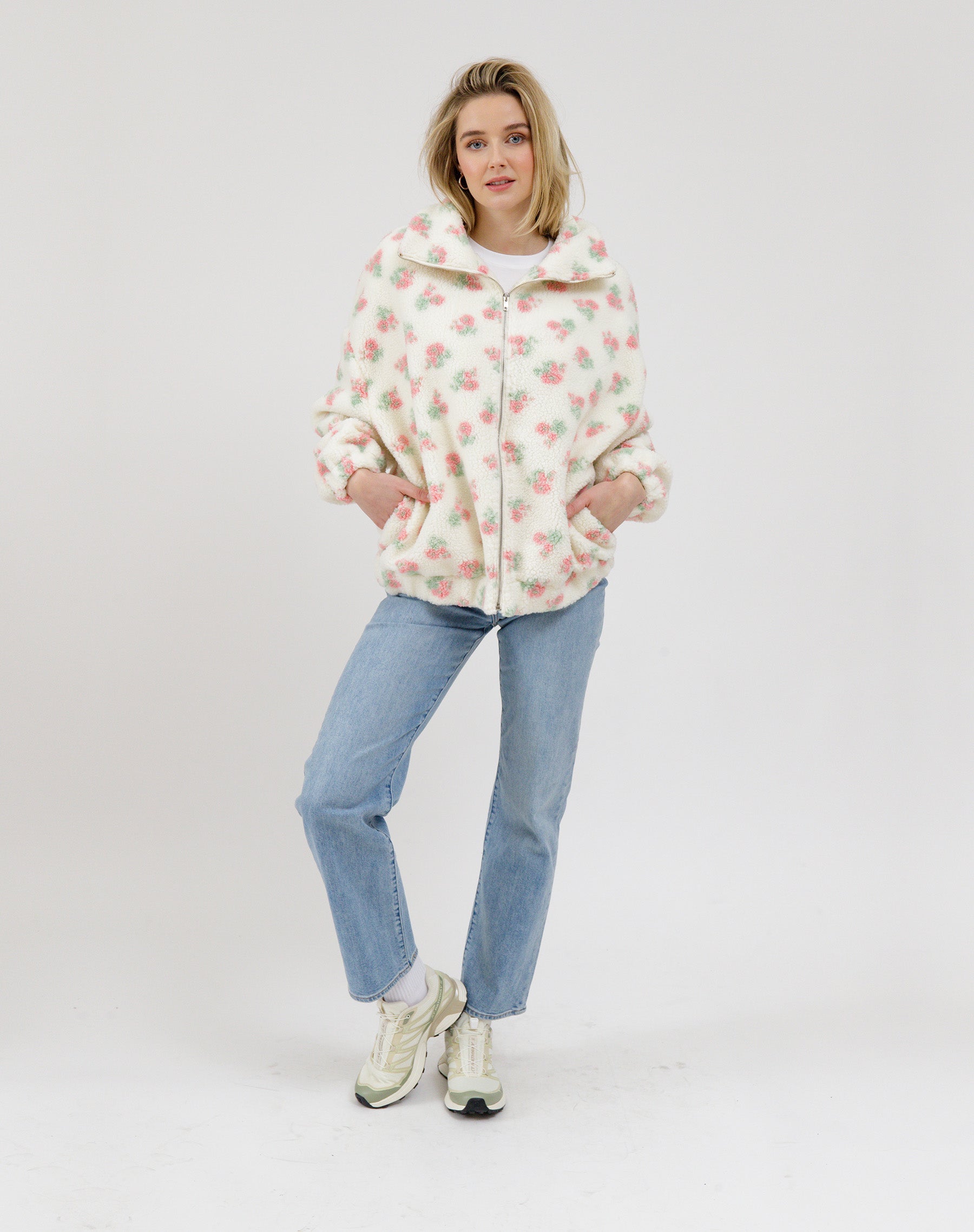 Floral Sherpa Jacket