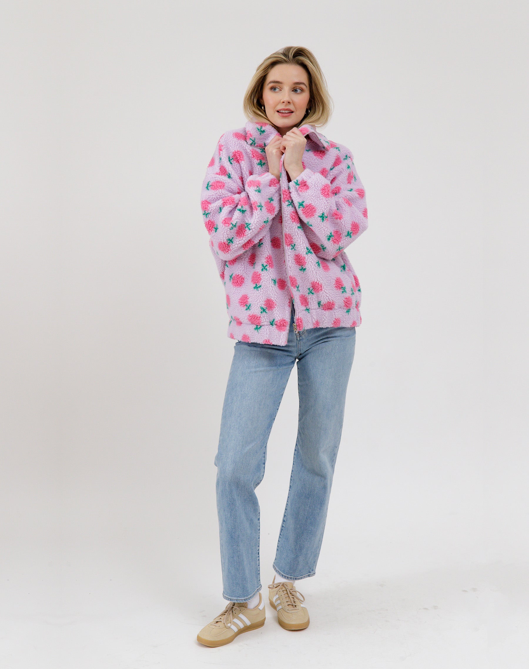 Floral Sherpa Jacket