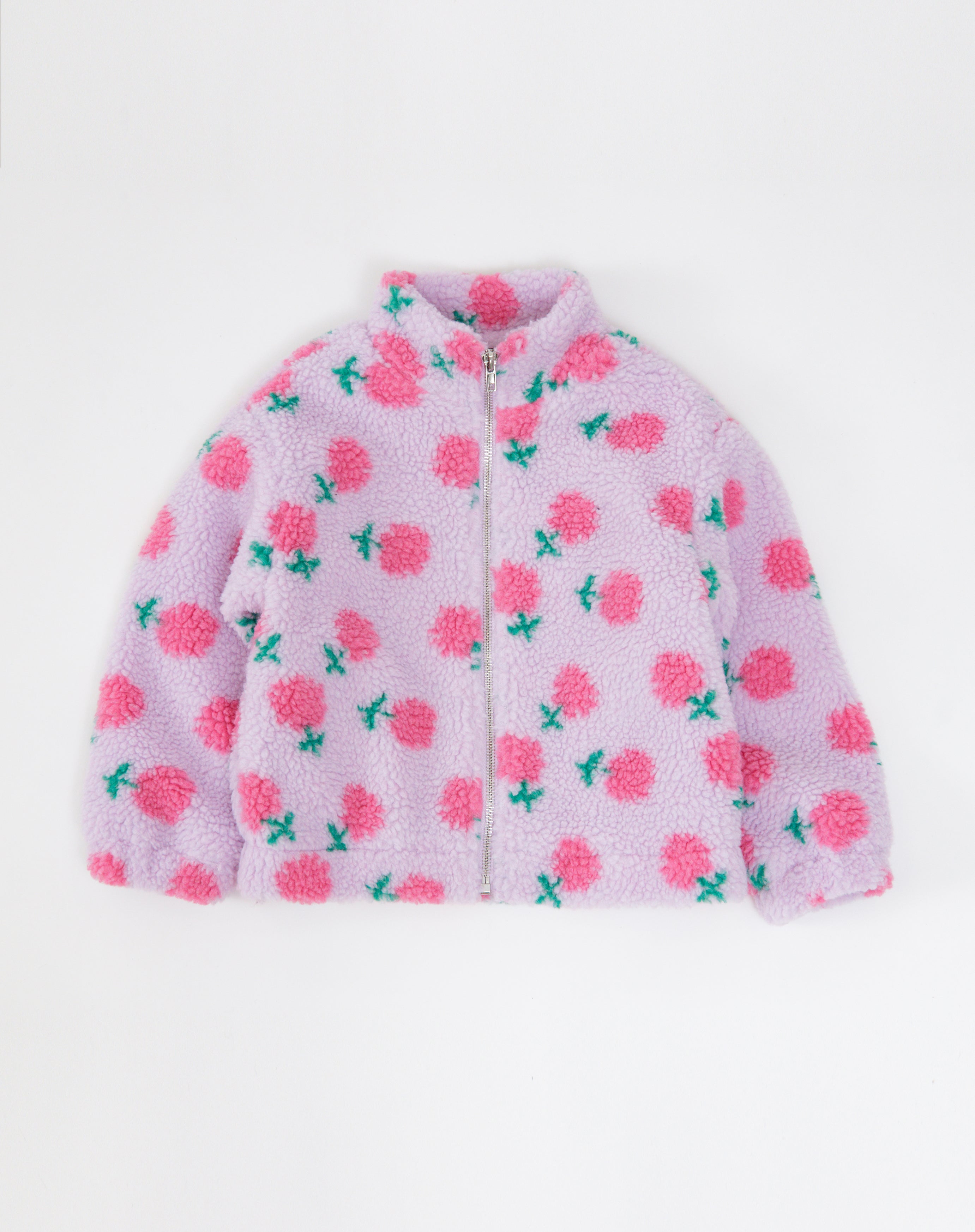 Kids Floral Sherpa Jacket