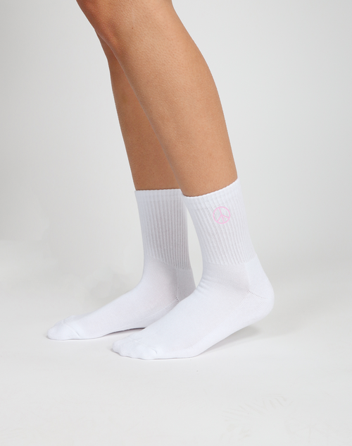 The'PEACE' Sock | Pink