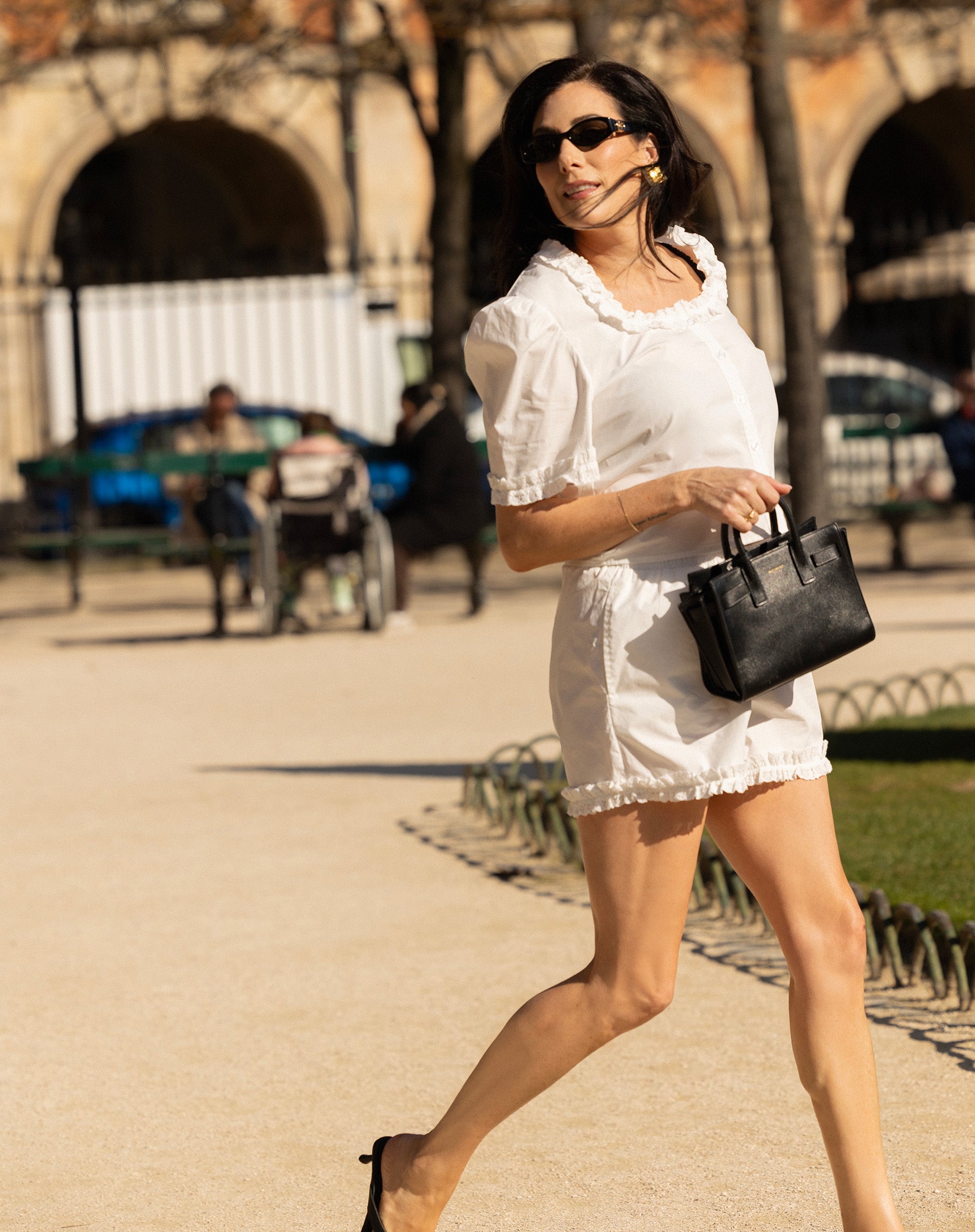 Cotton Poplin Ruffle Boxer