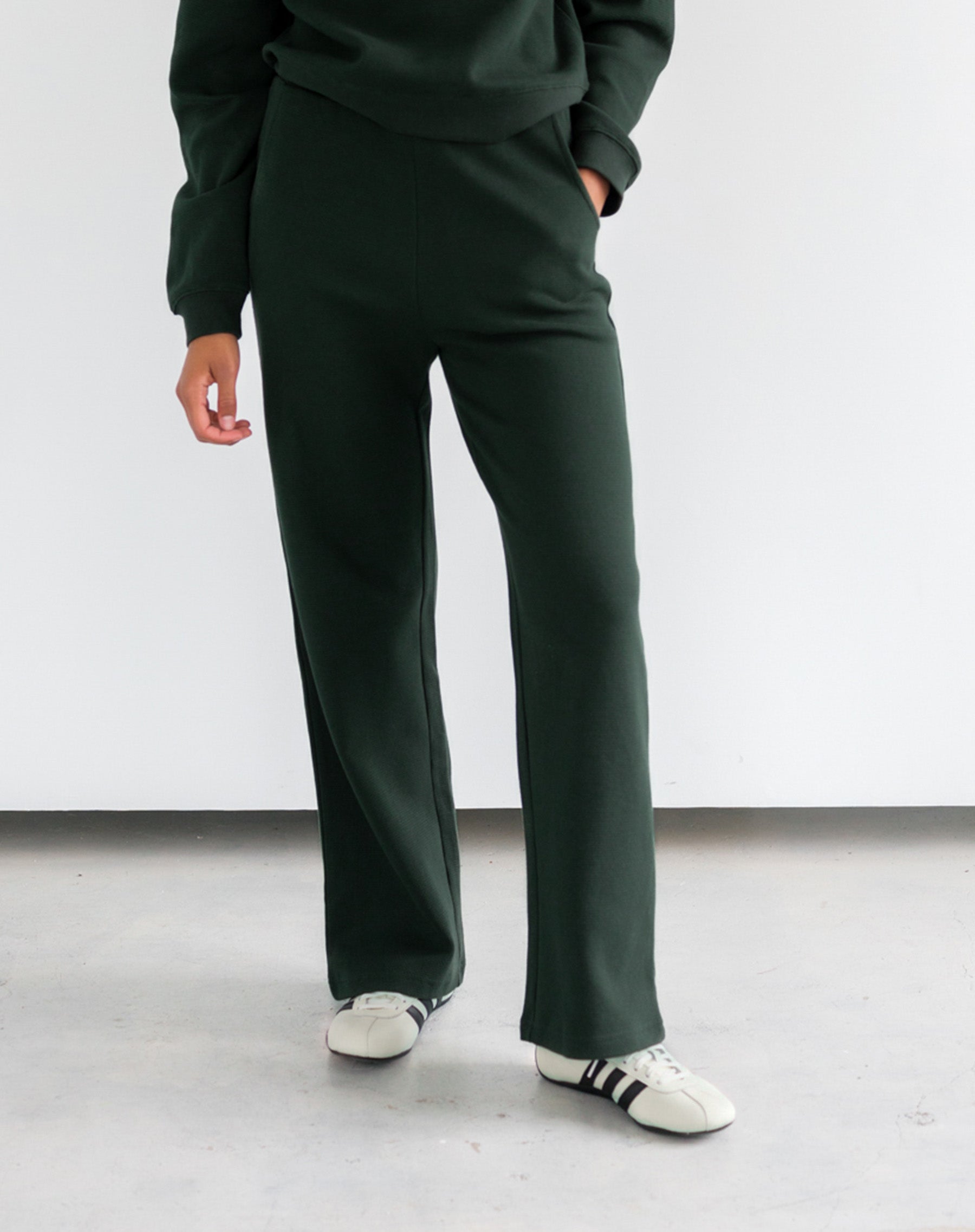 Waffle Wide Leg Pant