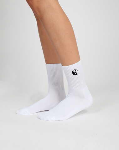 ‘To The Moon And Back’ Sock | White