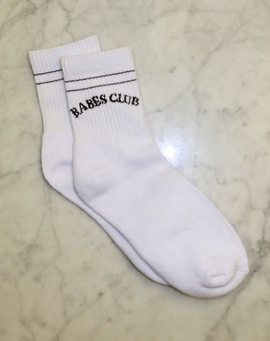 The "BABES CLUB" Socks | Ultraviolet