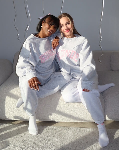 Brunette and blonde on sale sweatshirts