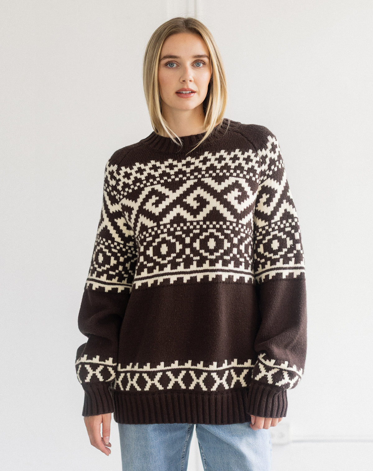 Fair Isle Knit Sweater