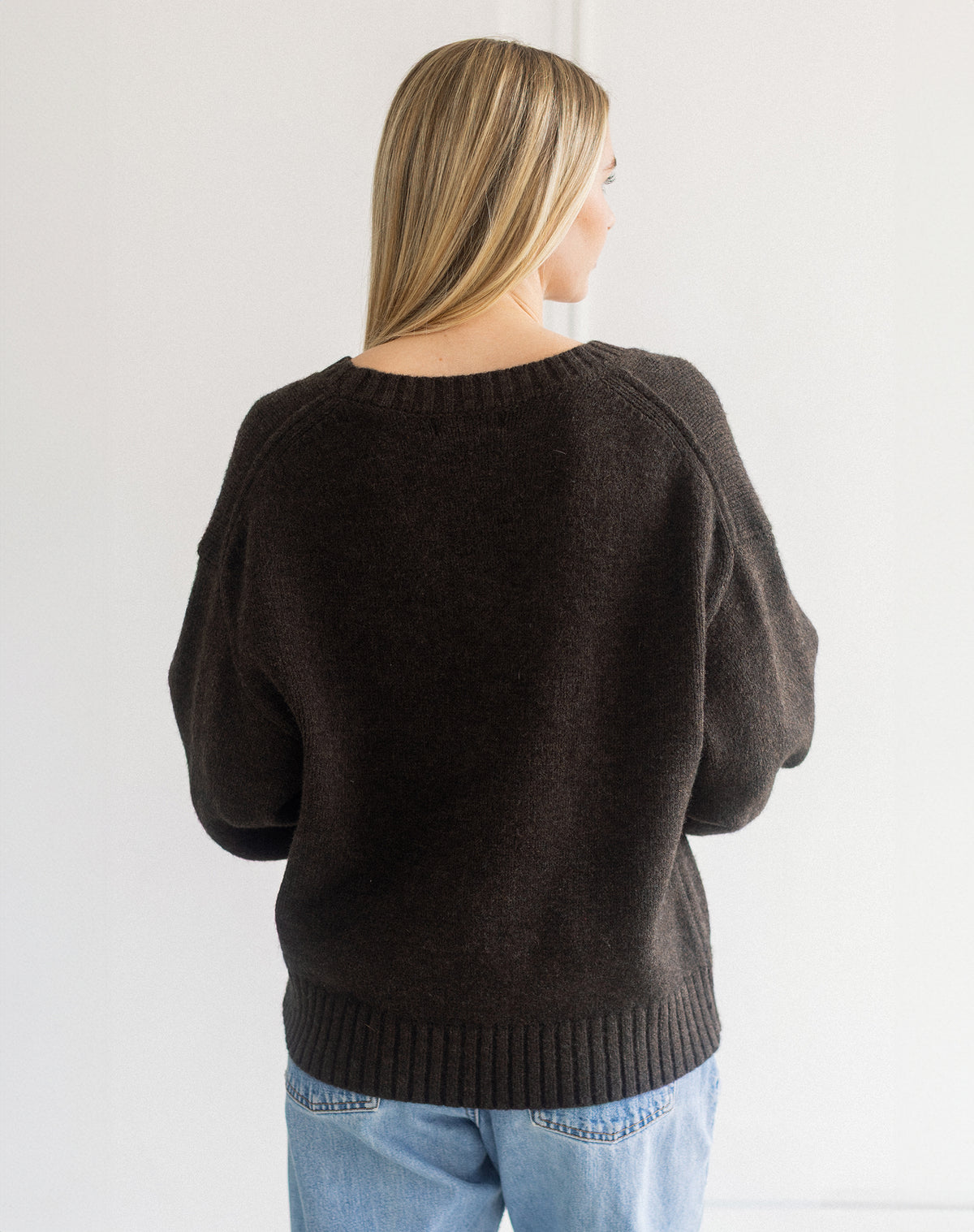 Knit V-Neck Sweater