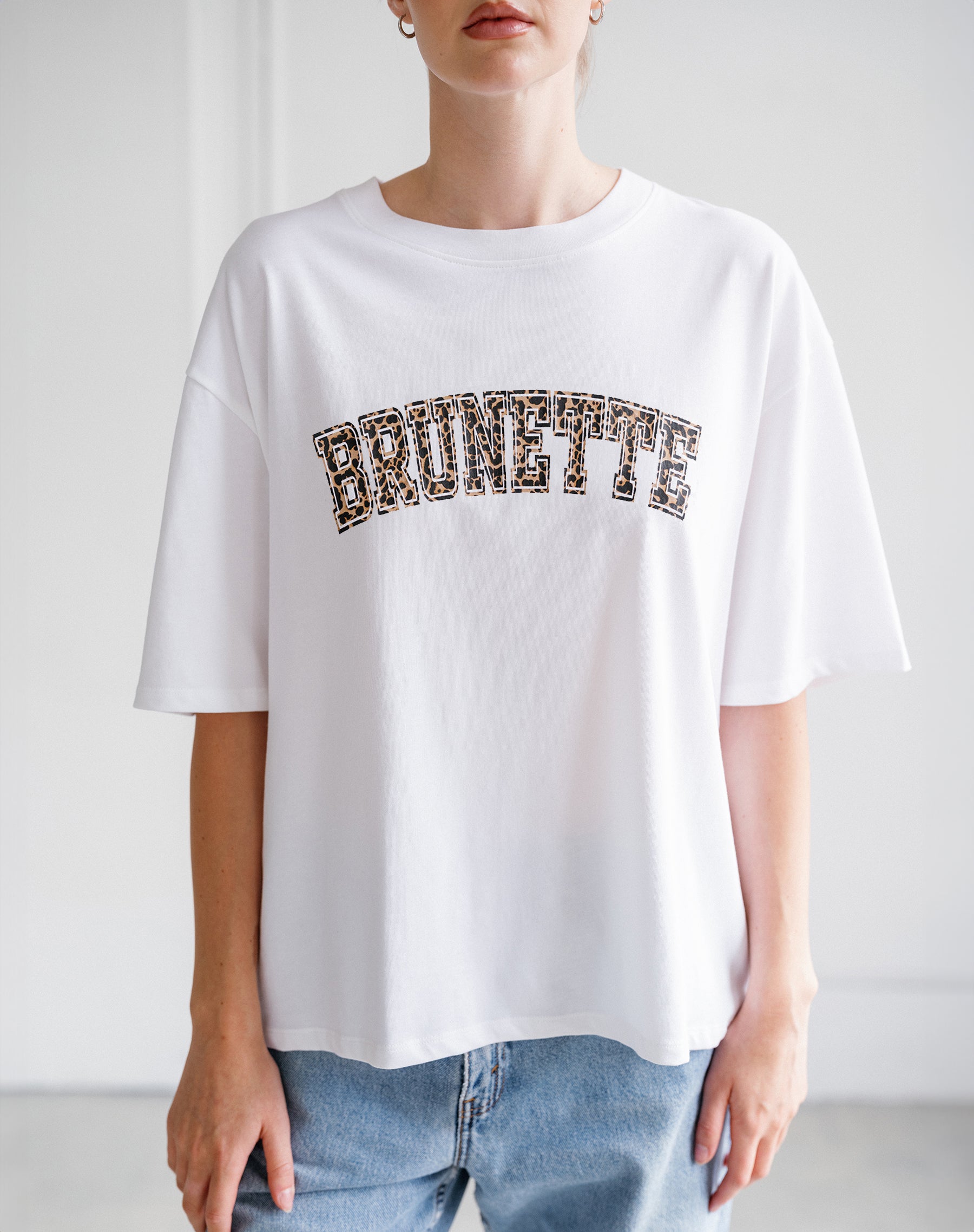 "Brunette" Boxy Tee